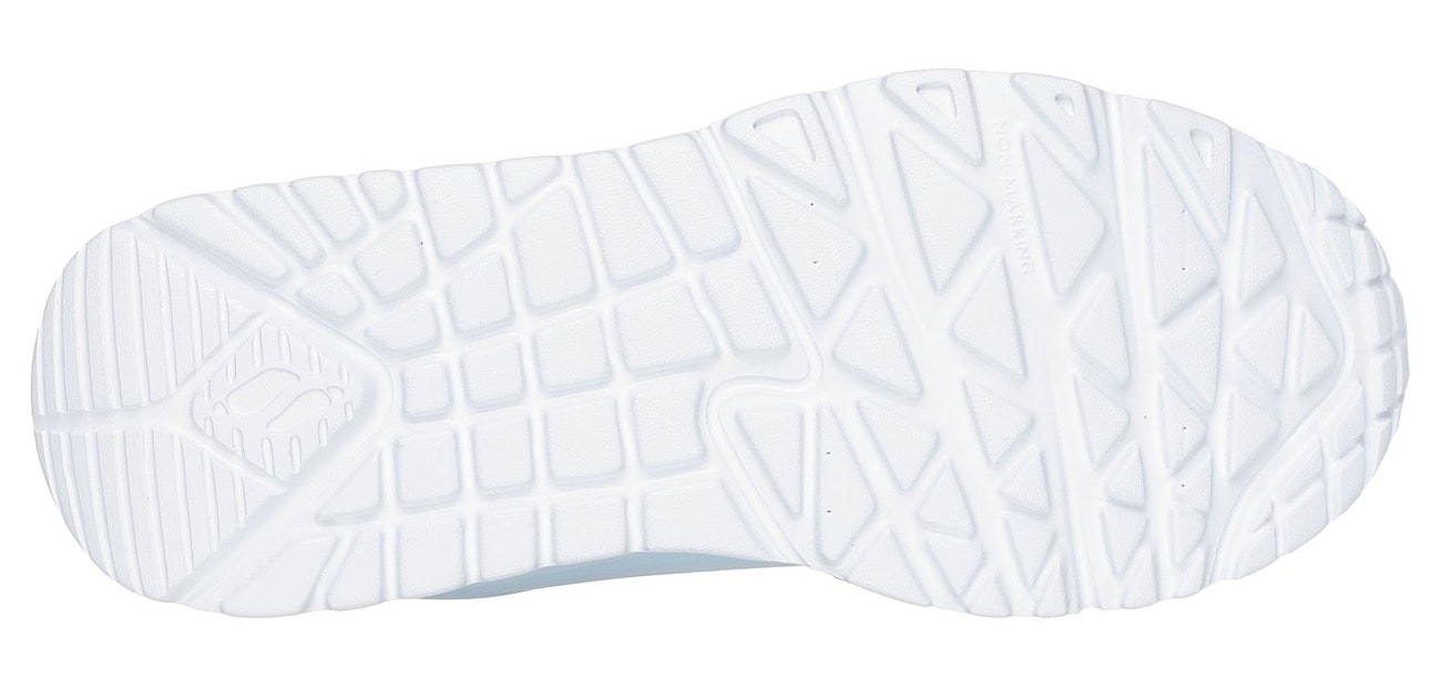 Skechers Sneaker »UNO LITE«  , Schnür,-Plateausneaker mit Metallic, Grössenschablone zum Download