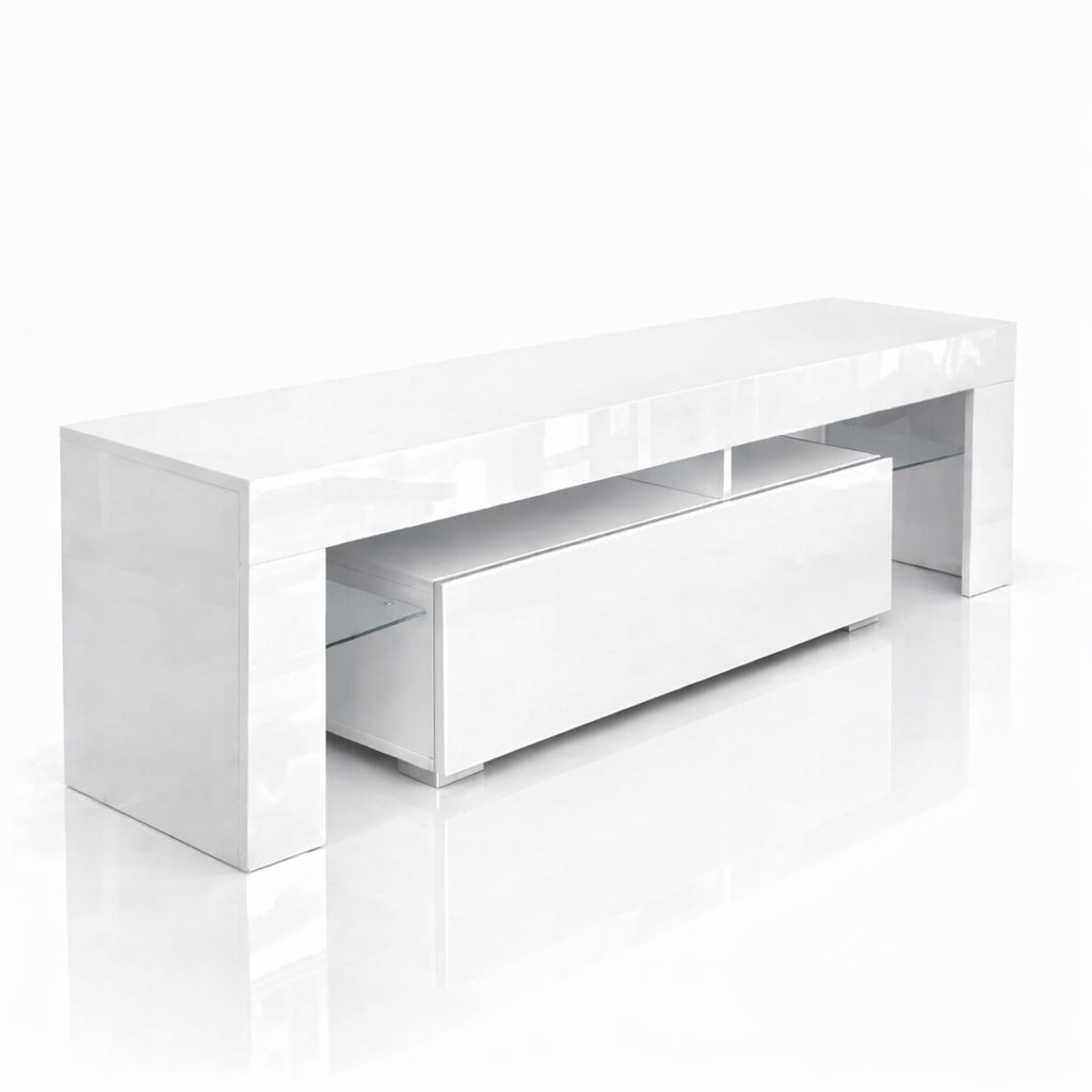 GOODproduct Table basse »MONICA, TV-Board, TV-Kommode, TV-Schrank, TV-Unterschrank, TV-Möbel« Modernes Hochglanz TV-Board in 2 Farben, grifflos mit Push-to-Open