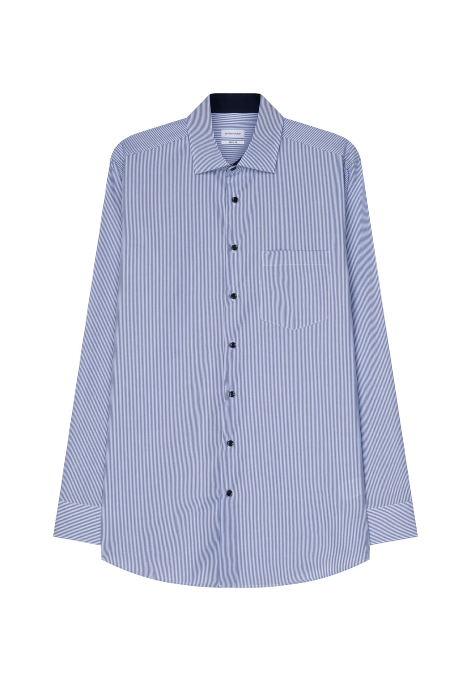 seidensticker Chemise d'affaires »Schwarze Rose« col Kent régulier 1/1 rayé