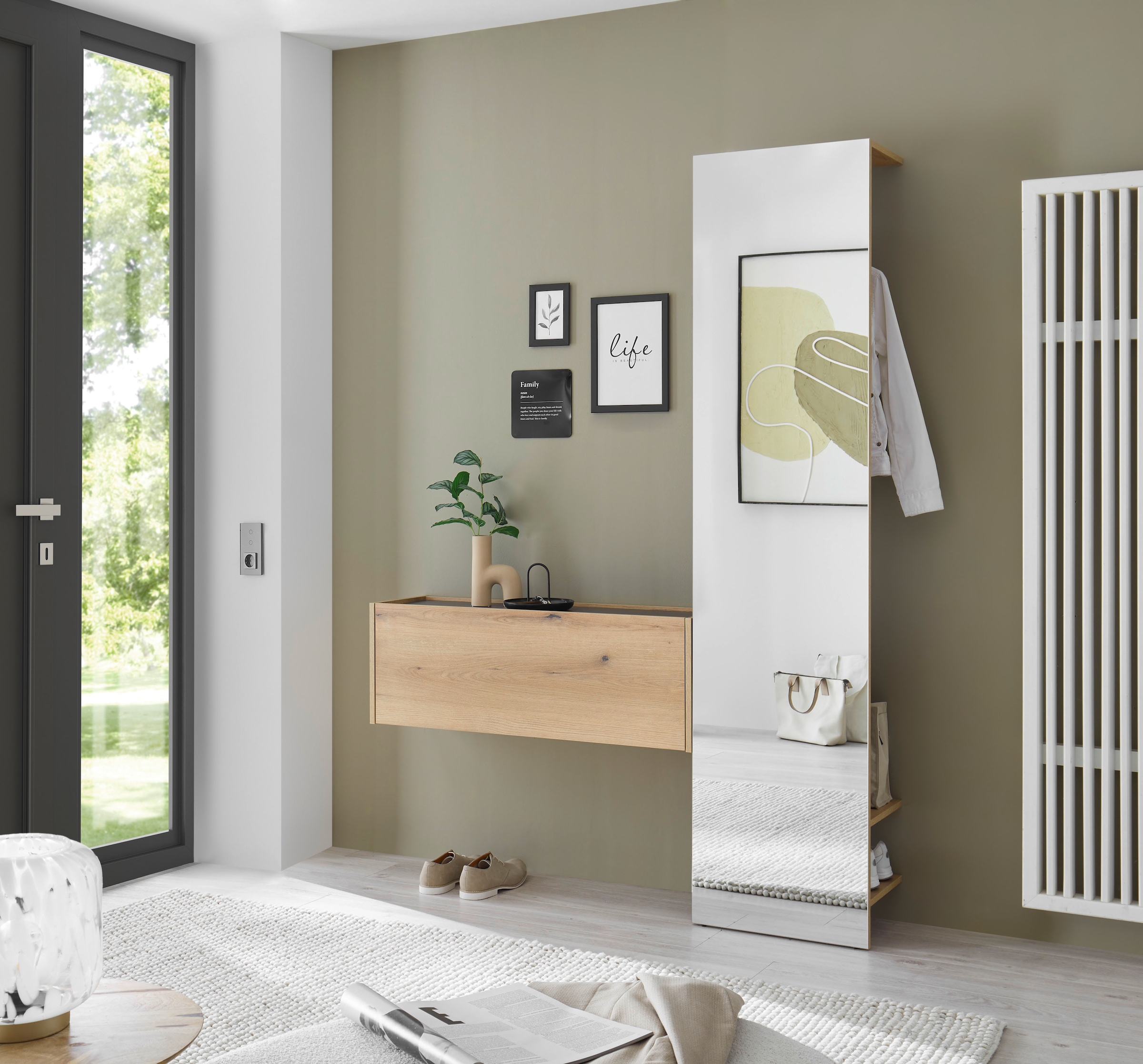 Home affaire Garderoben-Set »GIRON/CiTY, moderne Garderobe, Komplettset mit viel Stauraum« Komplett-Set, 2 Stk. tlg.