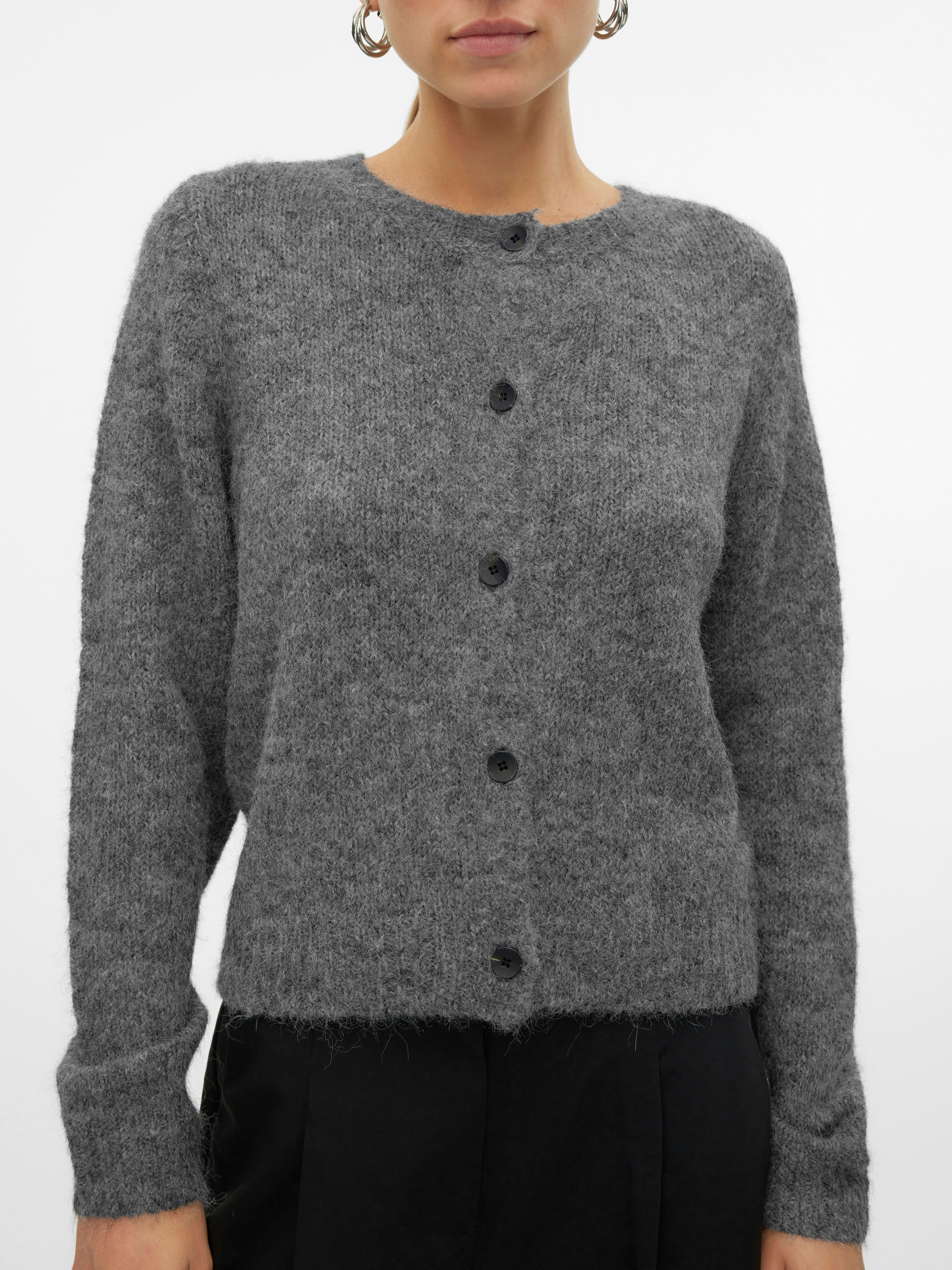 Vero Moda Strickjacke »VMNOVAH LS O-NECK BUTTON CARDI GA NOOS«
