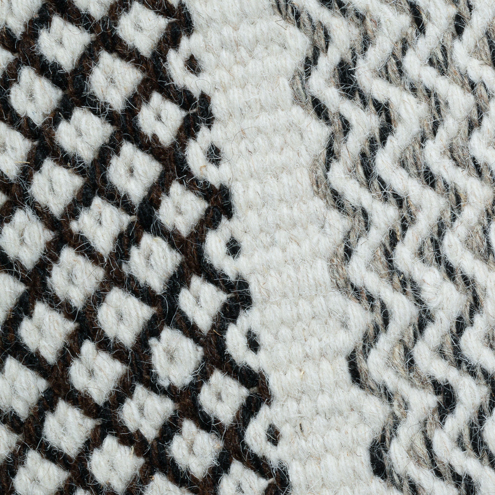 THEKO Tapis en laine »TRONDHEIM 03« Rectangulaire 10 mm Höhe Tapis tissé main, tissu plat, pure laine, tissé main, rayé