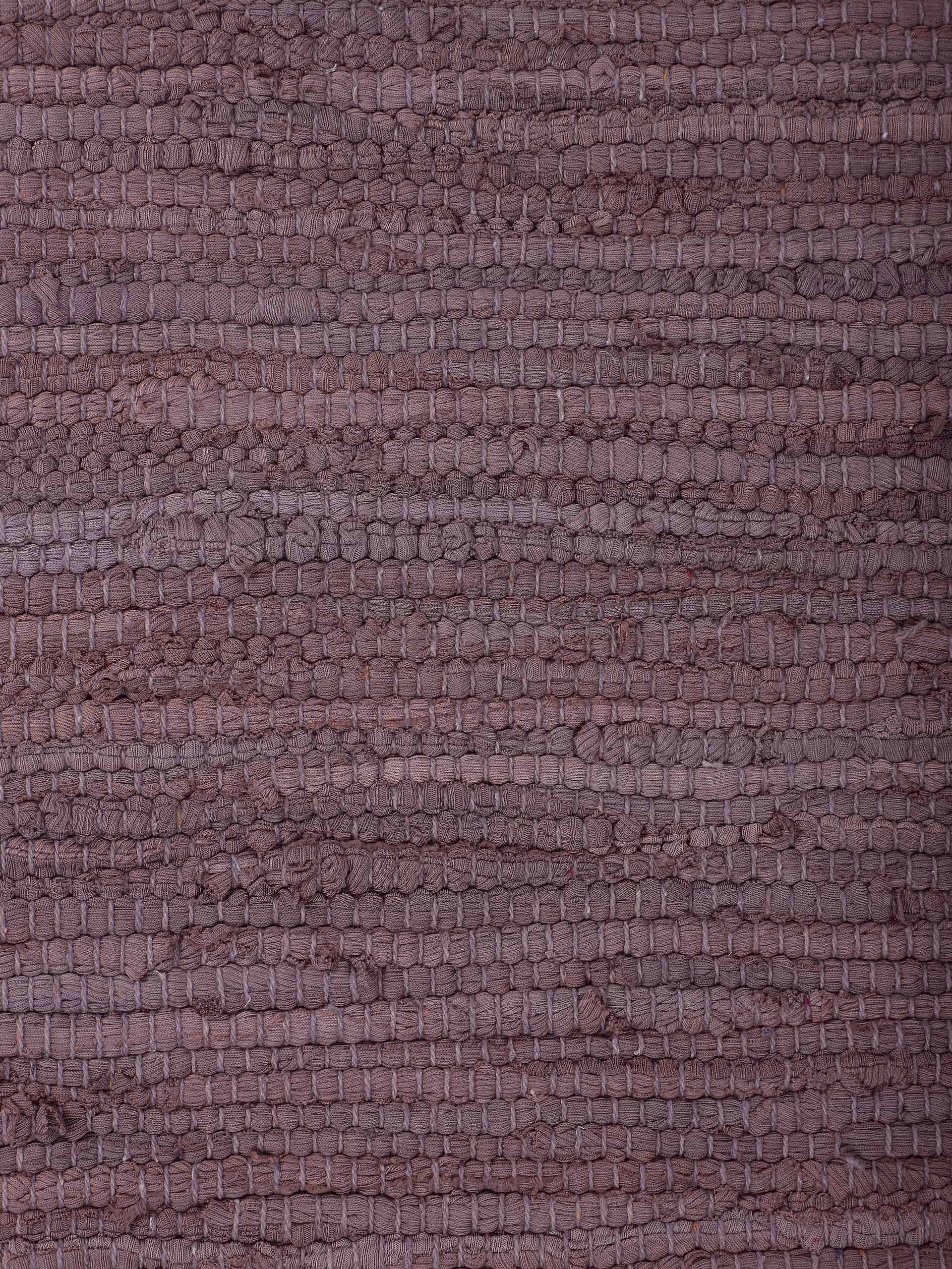 GOODproduct Chemin de table »Handweb Uni , Wendetepich« Rectangulaire 5 mm Höhe Fleckerlteppich, reine Baumwolle, handgewebt, Uni, mit Fransen