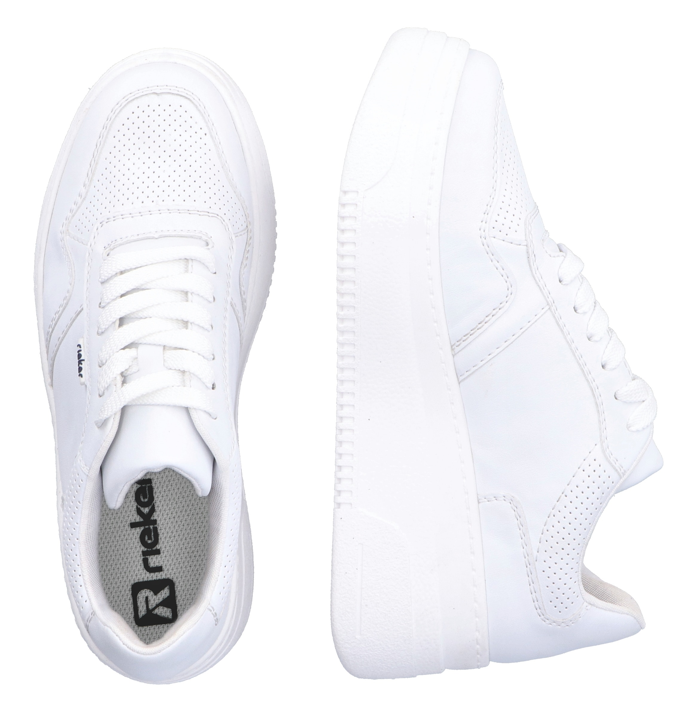 Rieker Baskets à plateforme  mit loser Einlage, Freizeitschuh, Halbschuh, Schnürschuh