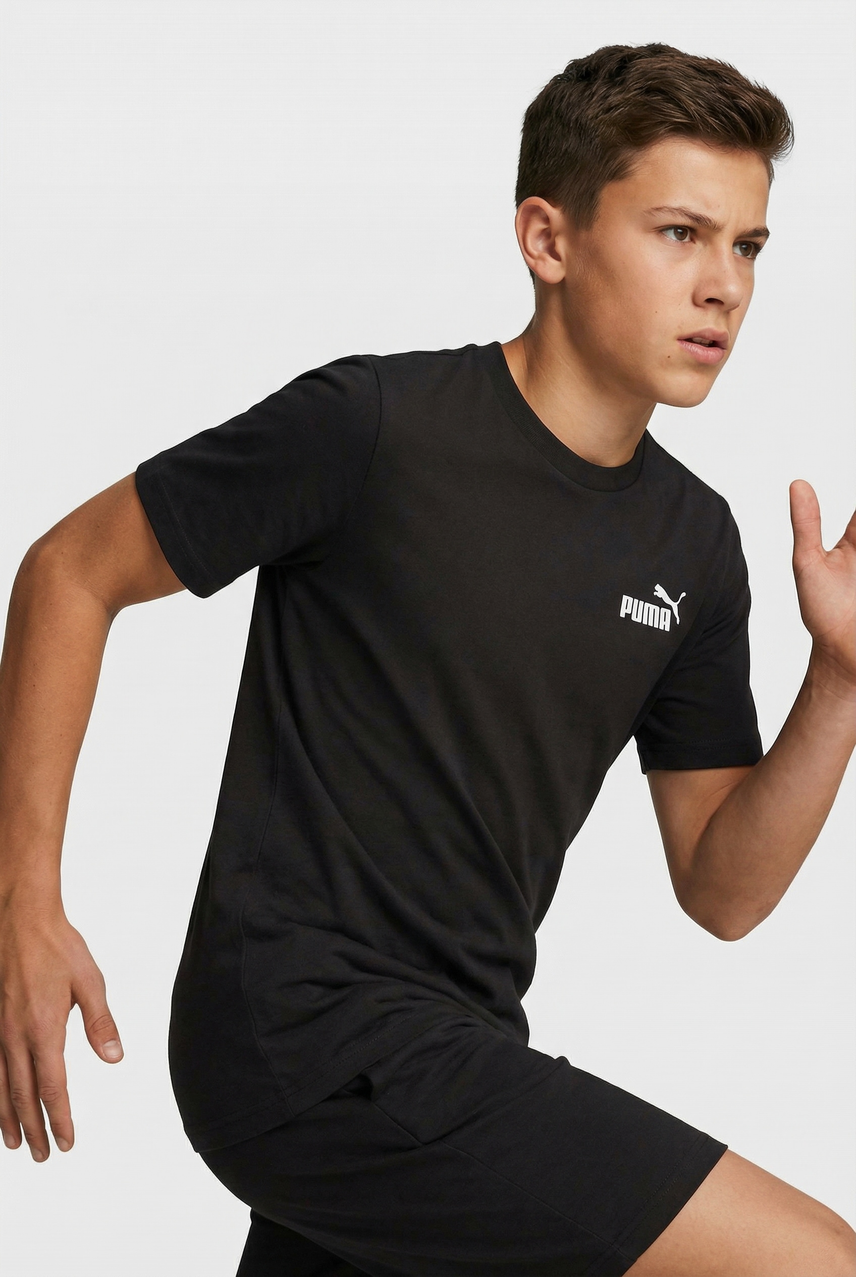 PUMA T-Shirt »ESS 2 COLOR SMALL NO. 1 LOGO TEE B« Kurzarm, Rundhalsausschnitt, aus Baumwolle