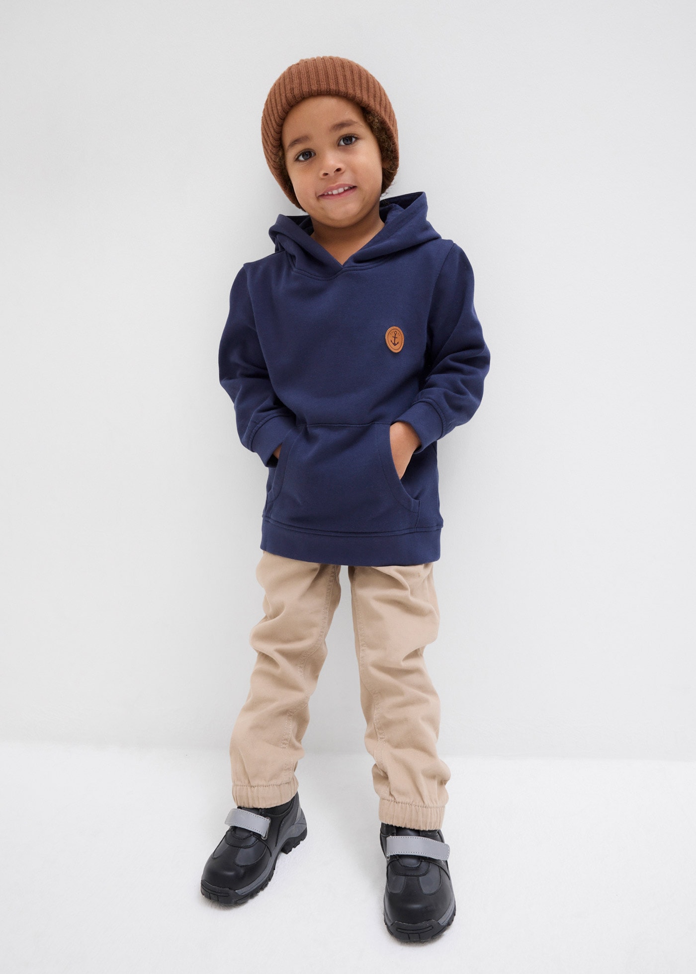 bonprix Pantalon à enfiler  Regular Fit Schlupfhose aus reiner Baumwolle (3er Pack)