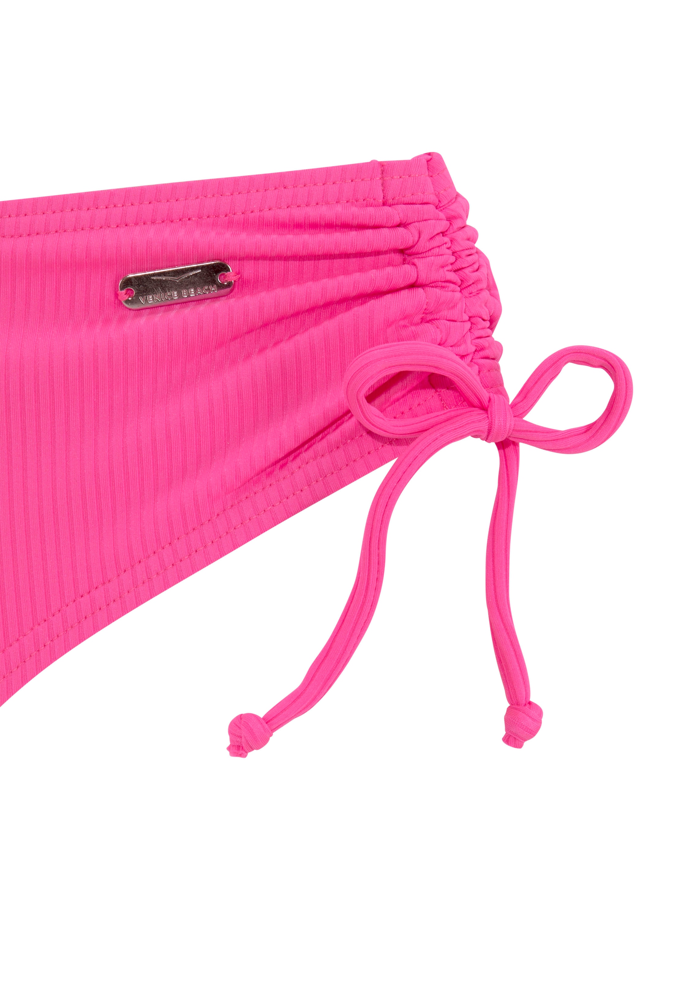 Venice Beach Pantalon de bikini »Lucky« en tissu à structure côtelée