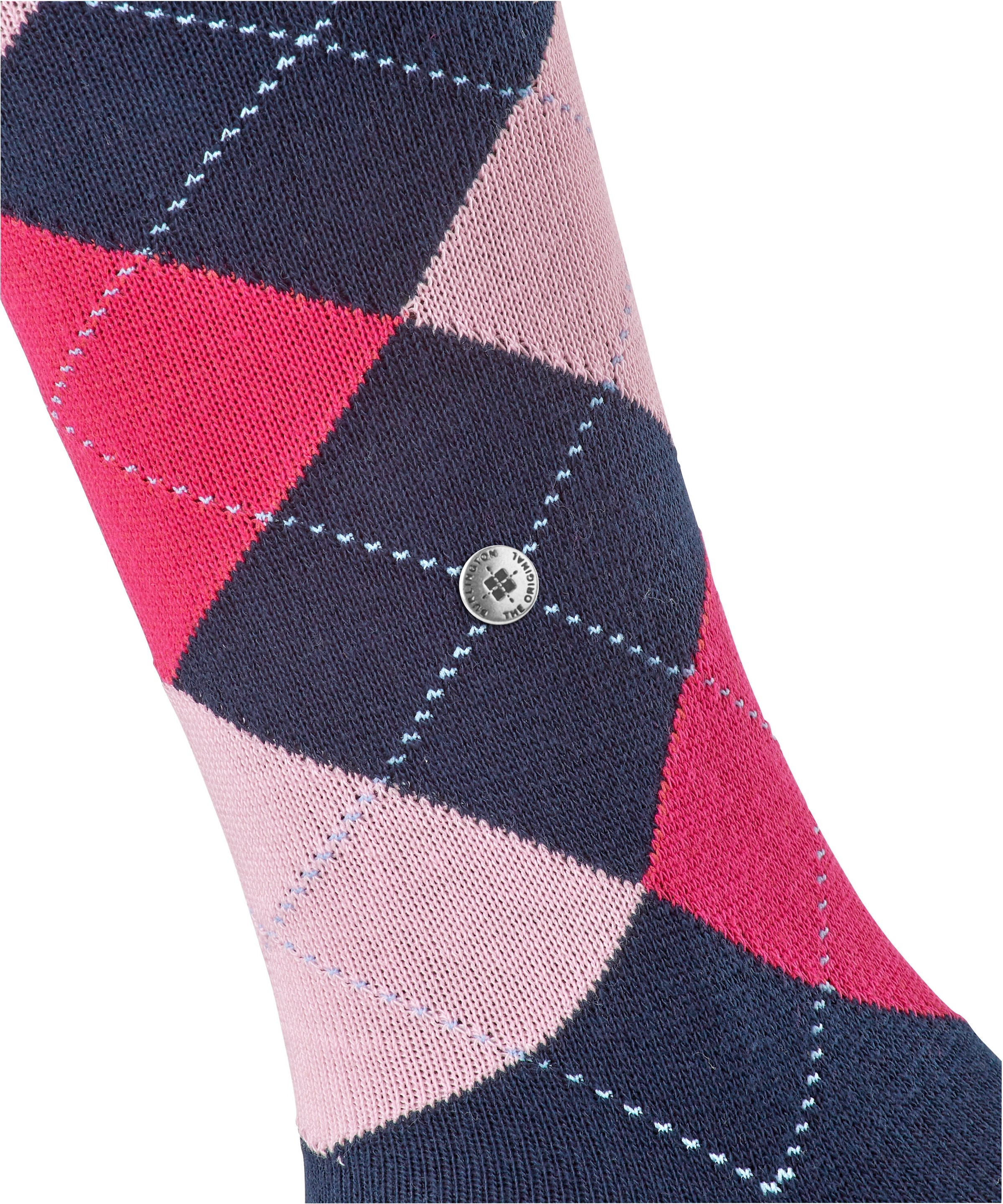 Burlington Kniestrümpfe »Queen« Einheitsgrösse 36-41, Argyle-Muster, gekämmte Baumwolle
