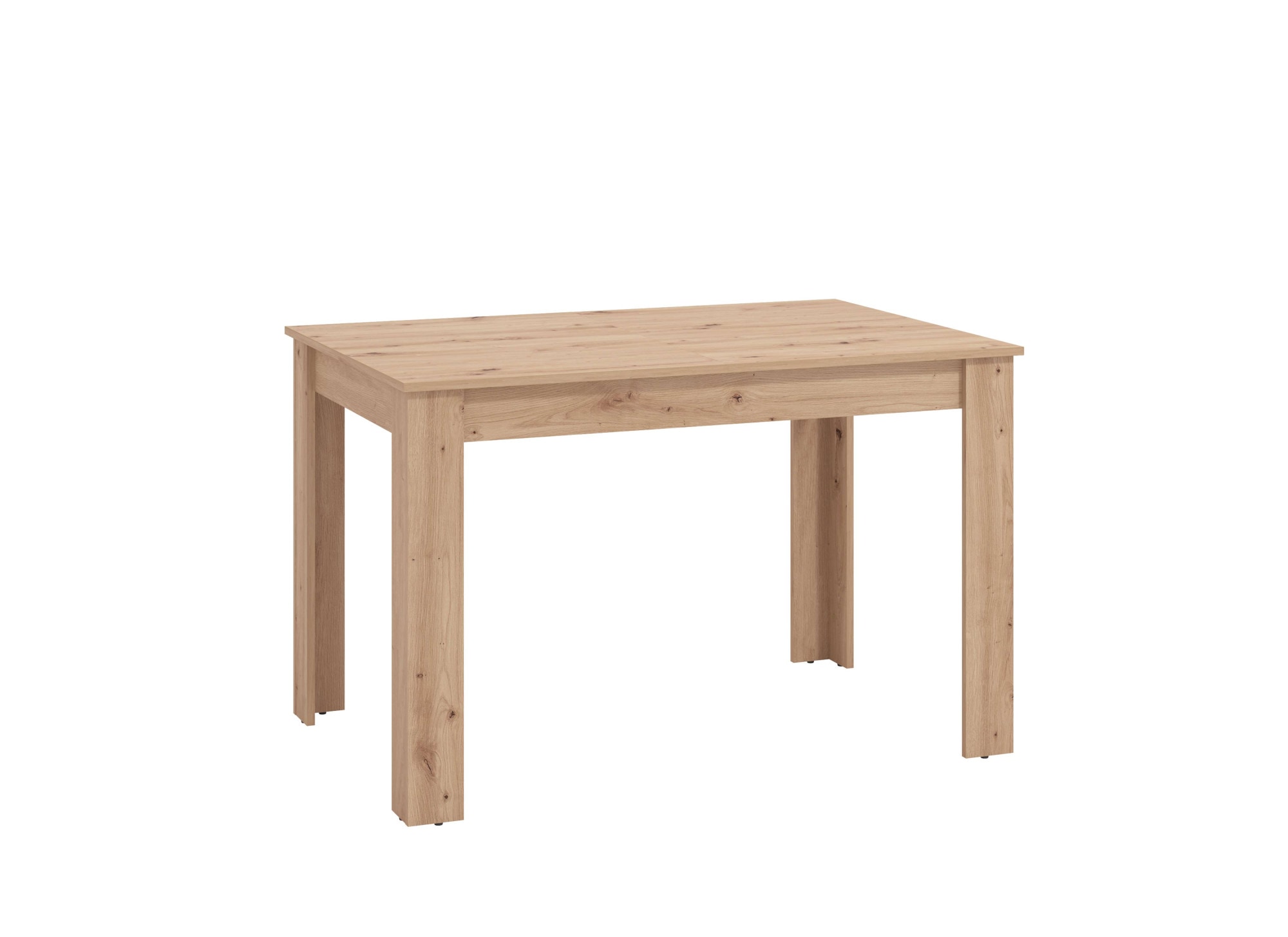 Home affaire Table de salle à manger »Hamar Esszimmertisch 120x80, Weiss oder Eiche Holz Küchentisch« Verlängerbar durch Einlegeplatte,  max. Breite 160 cm