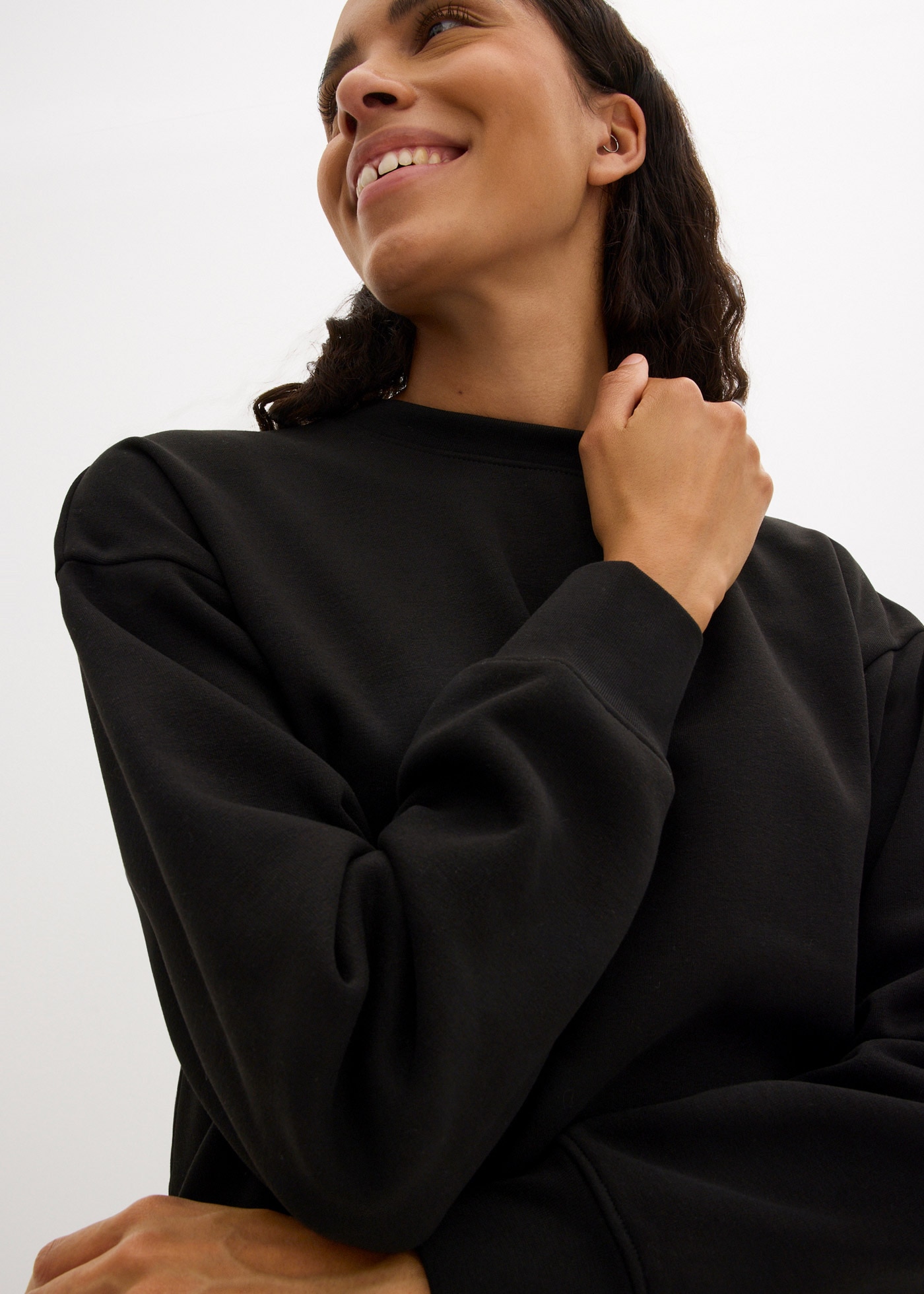 bonprix Sweatkleid »Oversized Sweatkleid« Ohne Taschen für den Alltag, dickeres Material, Oversize-Passform