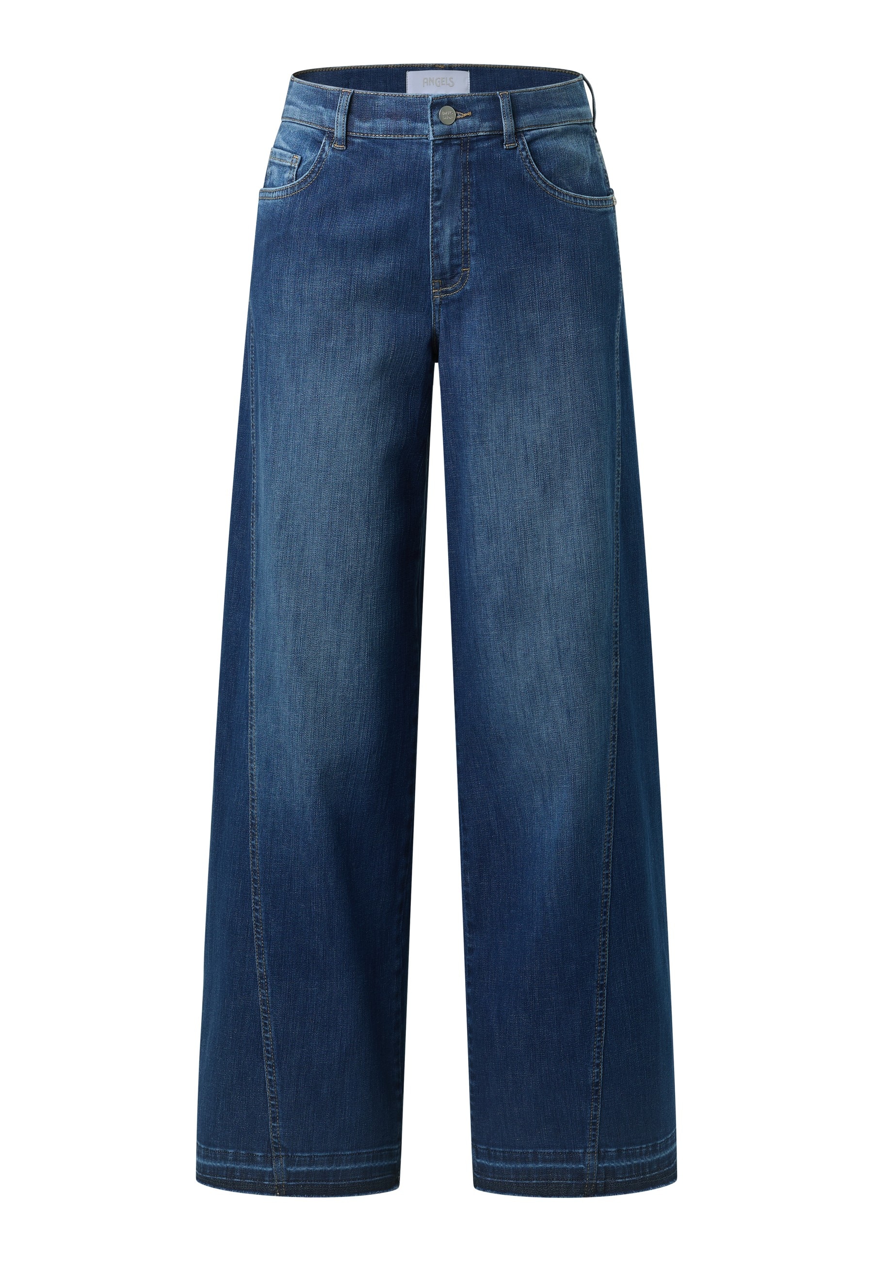 ANGELS Schlagjeans »LIVA EDGY« mit extraweitem Bein und Teilungsnaht