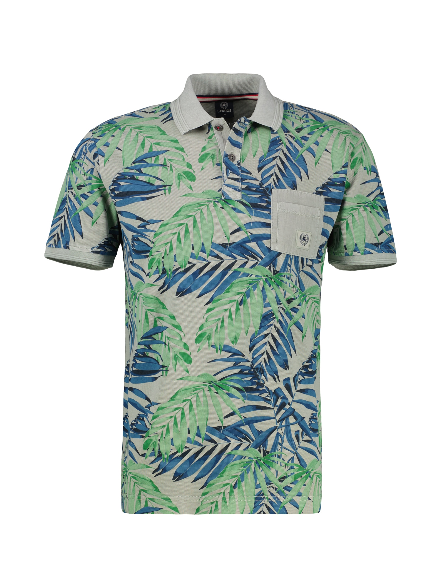 LERROS Poloshirt »LERROS Herren Poloshirt, floral bedruckt«
