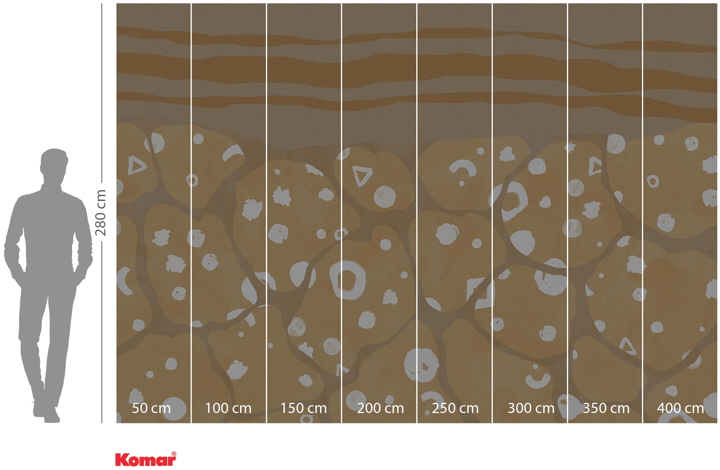 Komar Papier peint intissé »Digitaldruck Vlies -  Subsoil - Grösse 400 x 280 cm« imprimé Wohnzimmer, Schlafzimmer