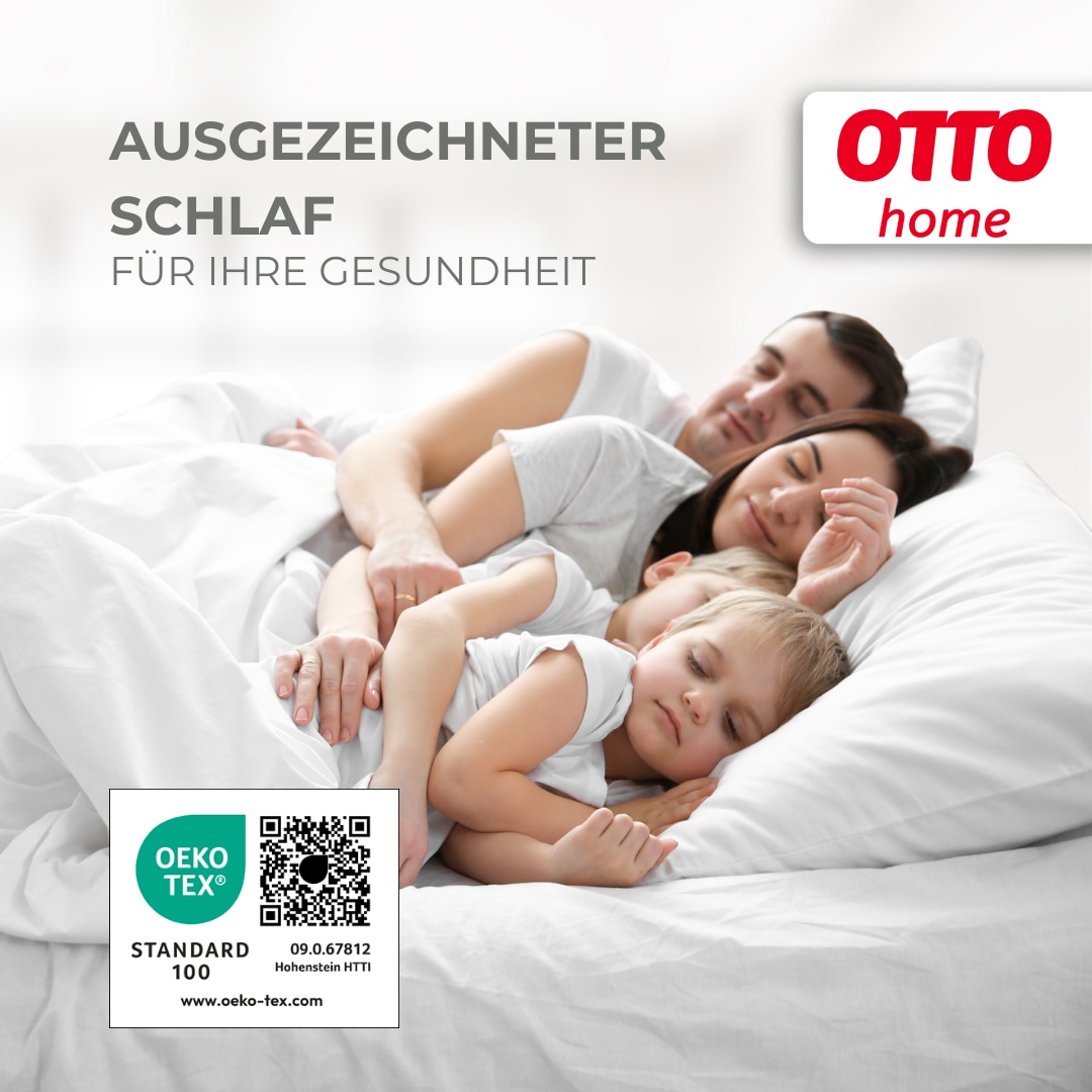 GOODproduct Couette microfibre + oreiller »Baca, 2-tlg. Bettdecke 135x200 oder155x220 cm mit Kissen 80x80 cm« Set Bettdecke & Kissen Made in Germany, Sommer, Winter