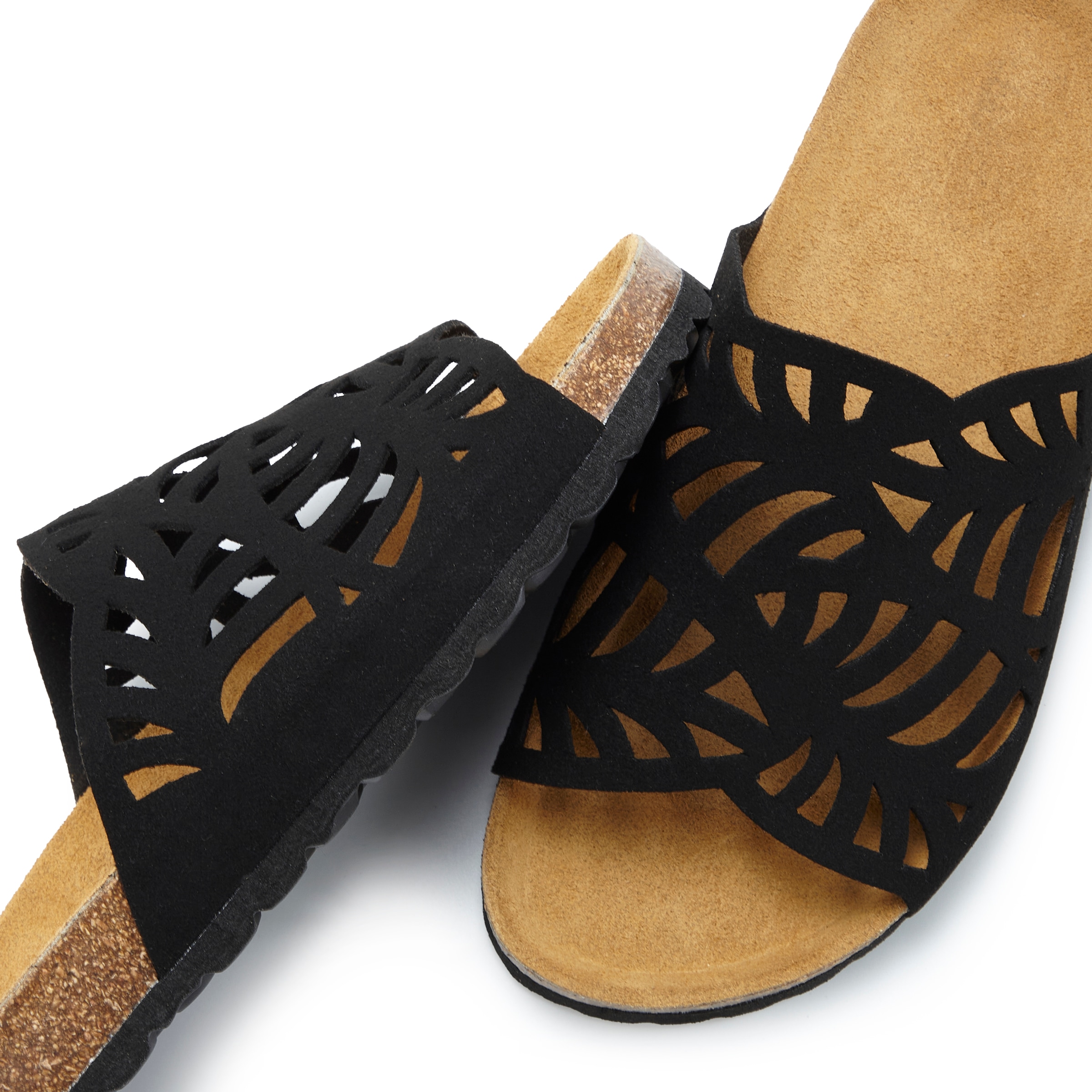 Vivance Pantolette »Mule, offener Schuh, Sandale, Sandalette, Sommerschuh,«  NEU mit Korkfussbett und Lederanteil