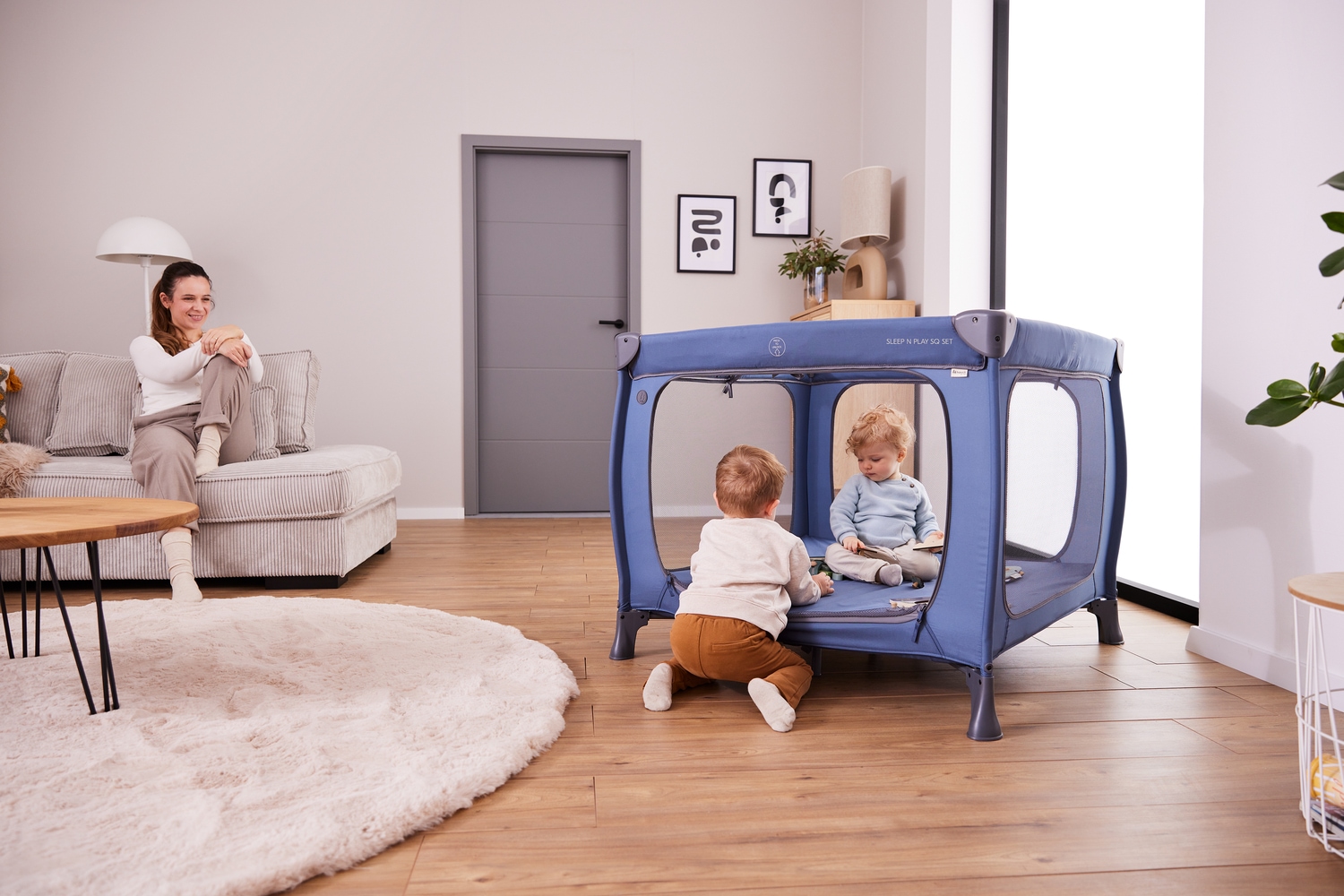 Hauck Baby-Reisebett »Sleep N Play SQ, Set dark blue« inklusive Schaumstoff-Matratze