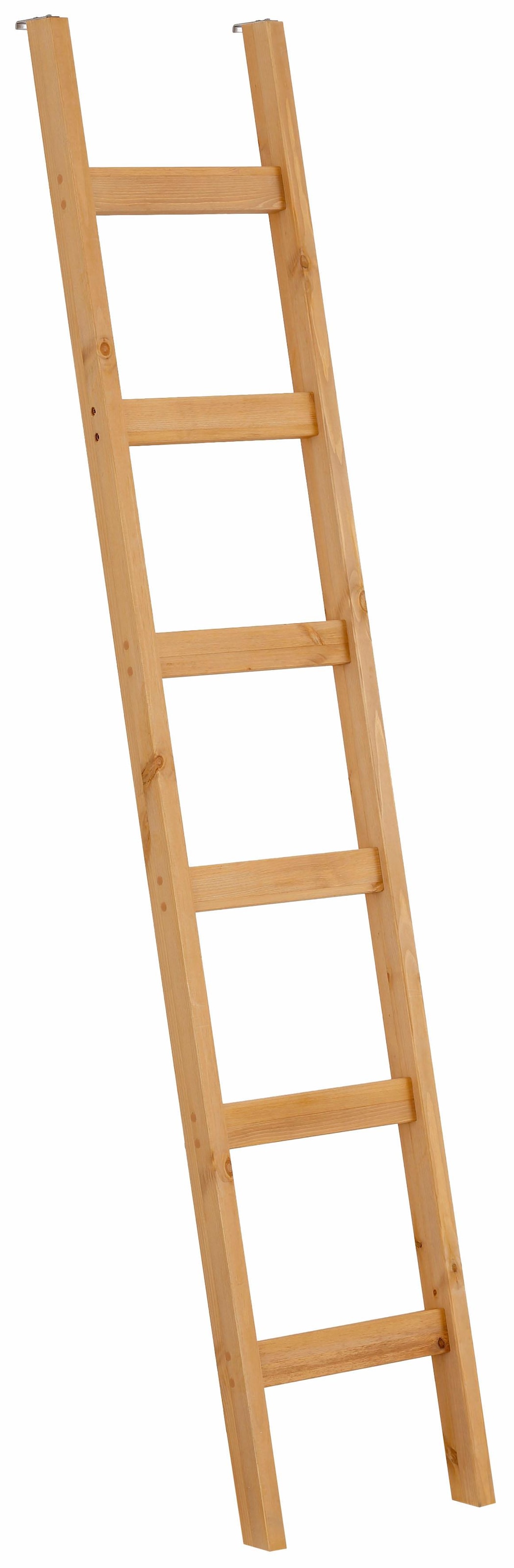Home affaire Leiterregal »Bergen« aus massivem Kiefernholz, mit 6 Trittsprossen, Höhe 188 cm
