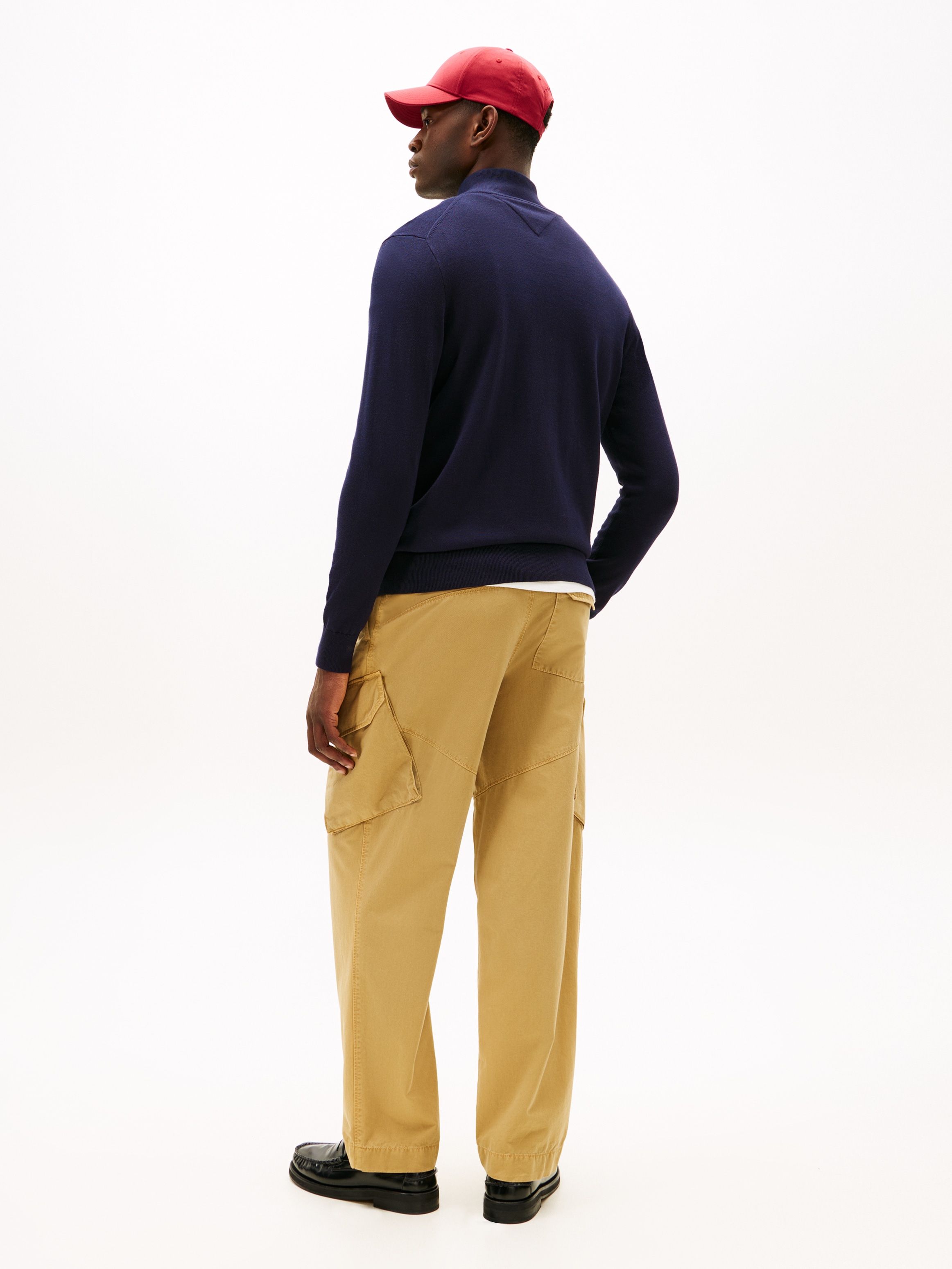 Tommy Hilfiger Veste en tricot »ESSENTIAL COTTON ZIP THRU« mit Logostickerei