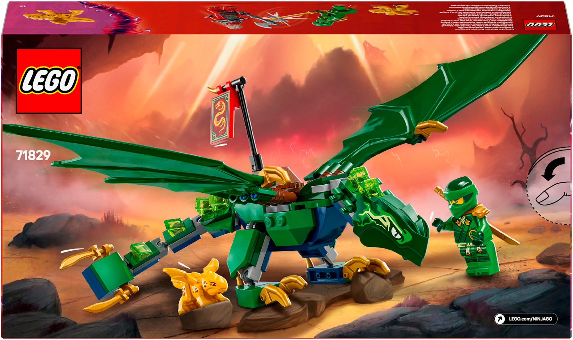 LEGO® Pions de construction »Lloyds grüner Walddrache (71829), LEGO Ninjago« Made in Europe