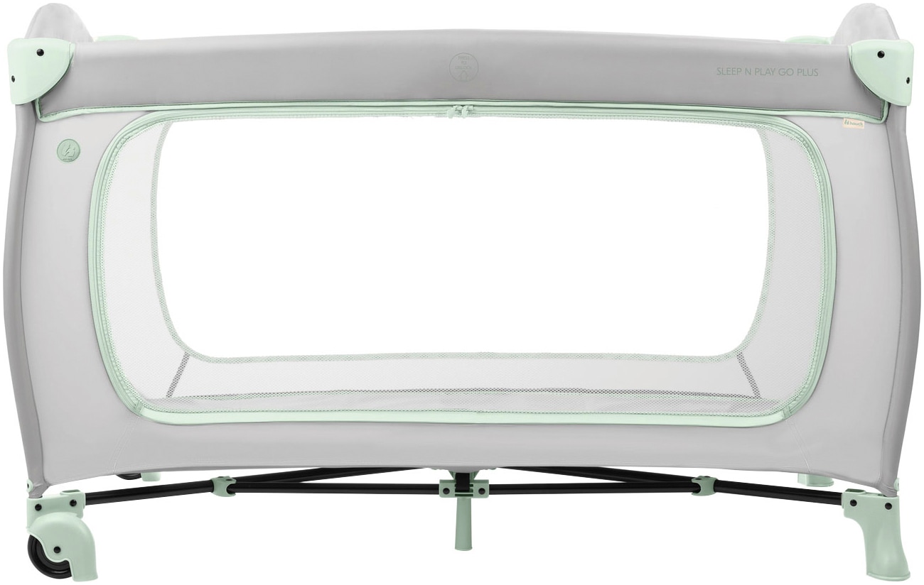 Hauck Baby-Reisebett »Sleep N Play Go Plus, Dusty Mint« mit integrierten Rädern; Vorderausstieg