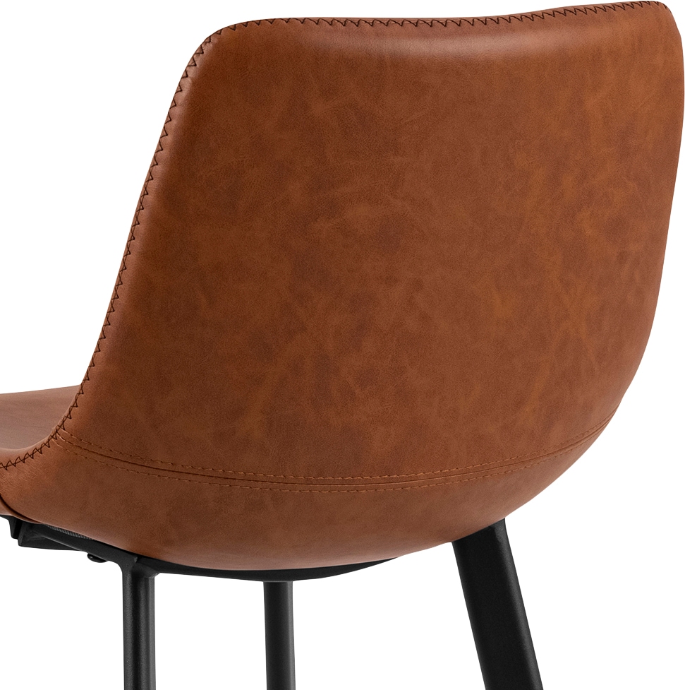 ACTONA GROUP Chaise de bistrot »Ohio« (Ensemble) 2 cuissiège avec pieds rectangulaires en acier et repose-pieds, plusieurs variantes