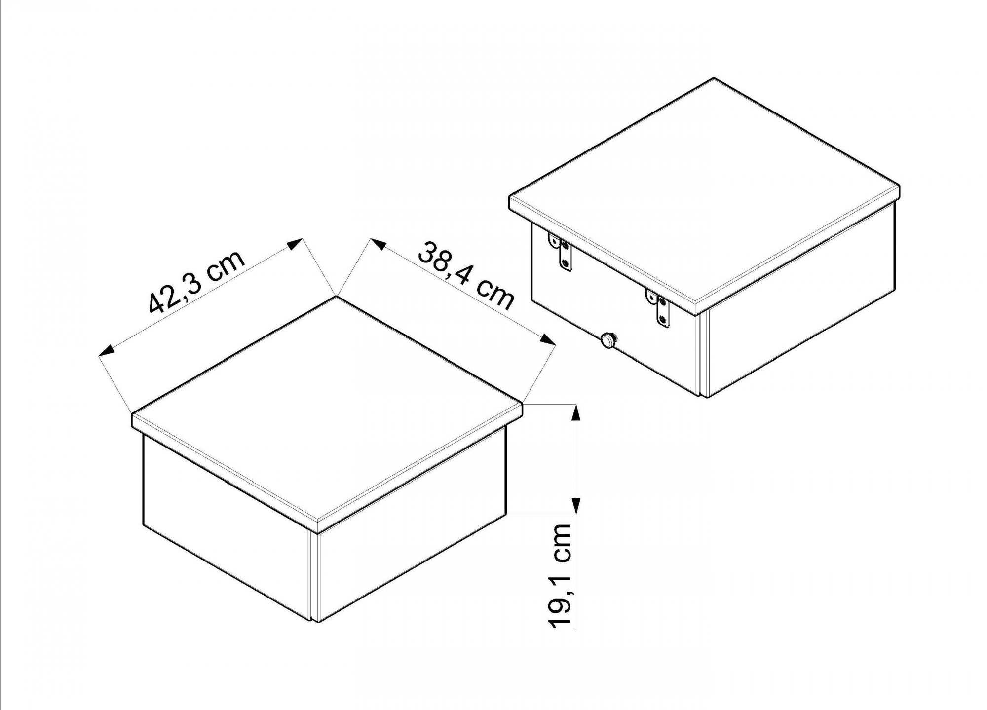 Home affaire Nachttisch »Huven« 2 Stk. tlg. 2'er Set Nachttische, Eiche mit gebürstet Front passend zur Bett HUVEN