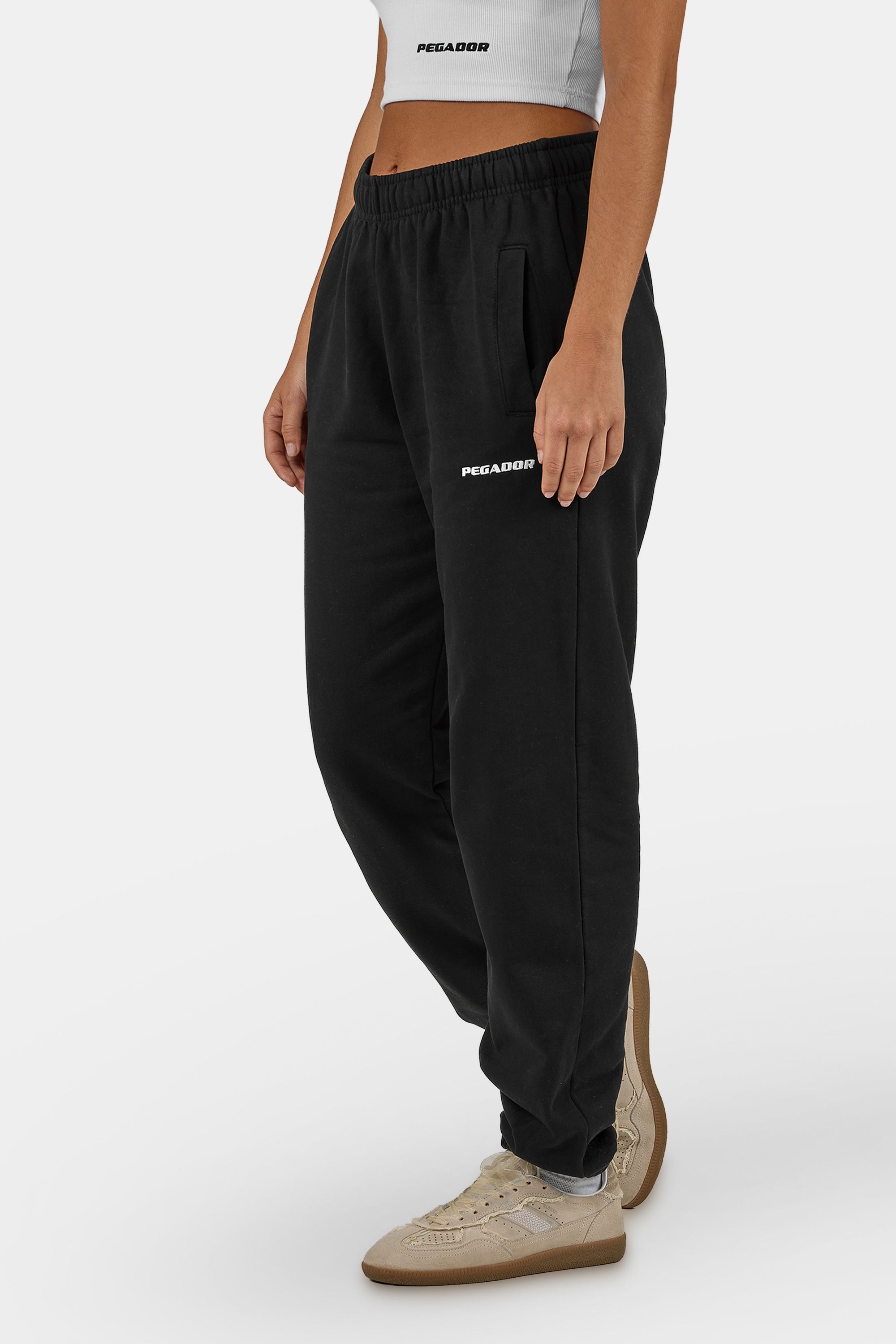 PEGADOR Sweathose »Villa High Waisted Sweat Pants«  Baumwollmischung, regular fit