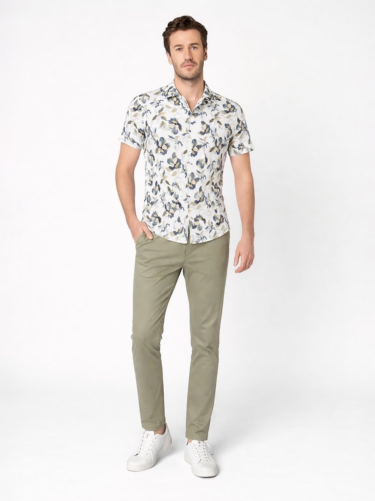 DESOTO Chemise à manches courtes »Casual Kent 1/2« chemise en jersey, col Kent, coupe slim