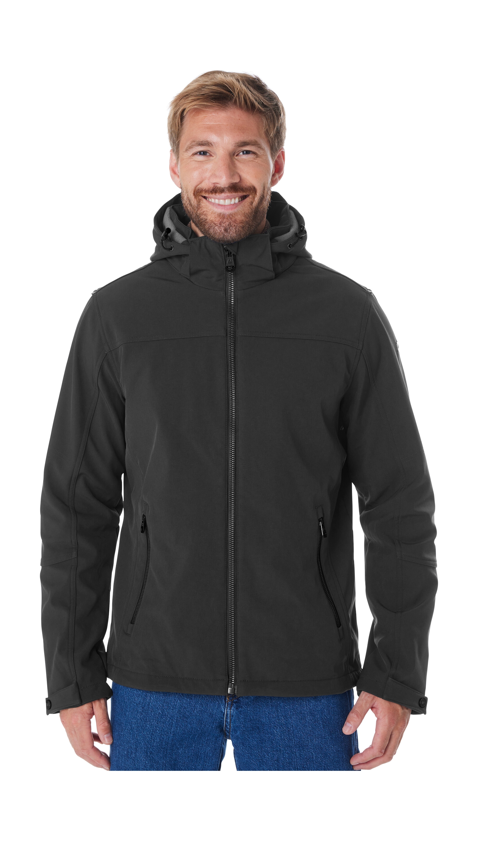 Killtec Veste softshell »Herren Softshelljacke« Wasserabweisende Softshelljacke mit Fleece, abnehmbarer Kapuze