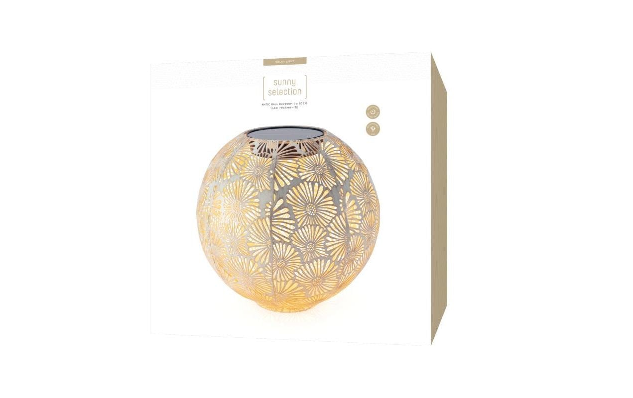 STT Laterne »Ball Blossom 30 cm« Stimmungsvolle Solar-Laterne für den Aussenbereich