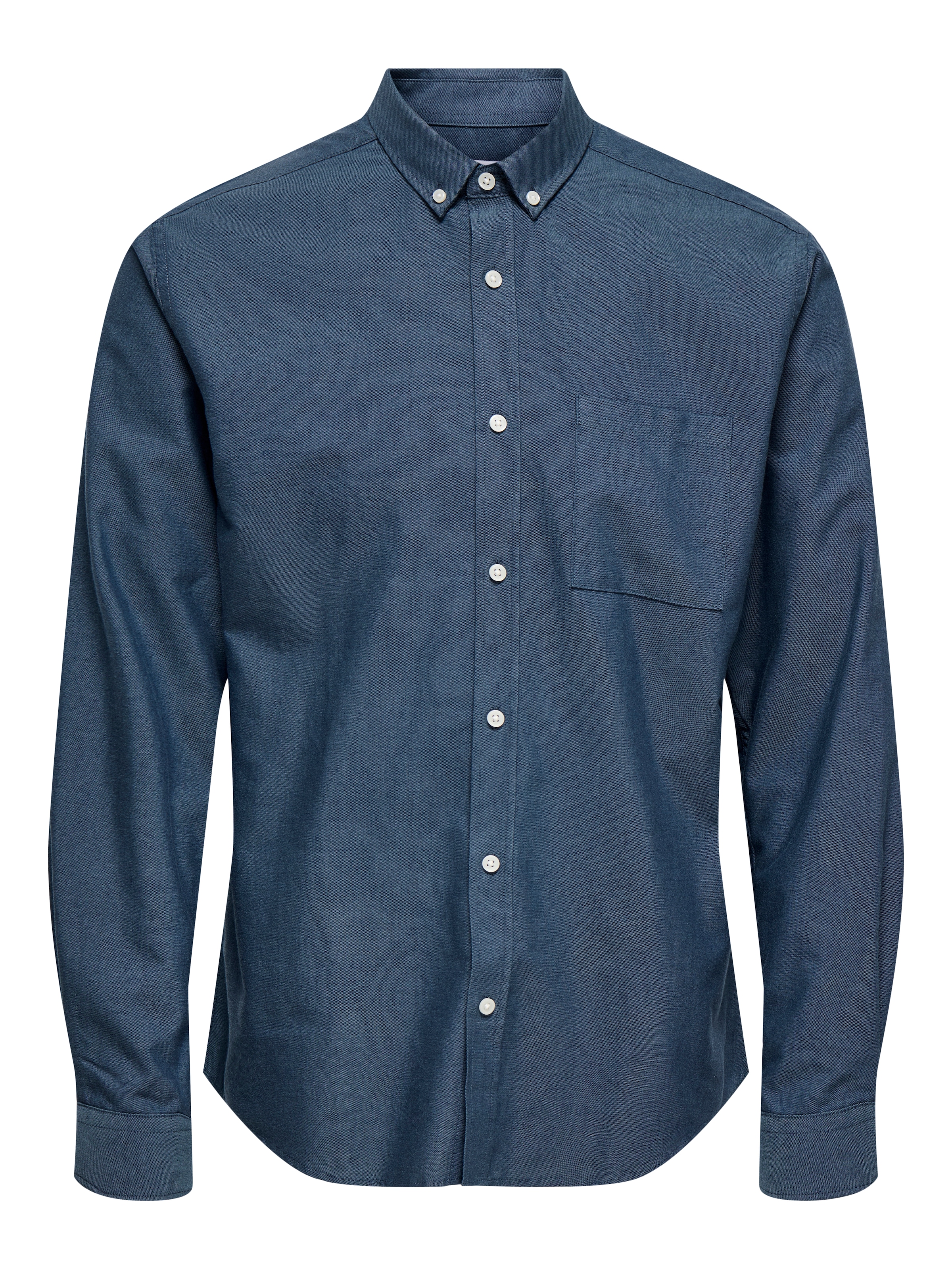 ONLY & SONS Langarmhemd »ONSALVARO SLIM LS OXFORD SHIRT NOOS«