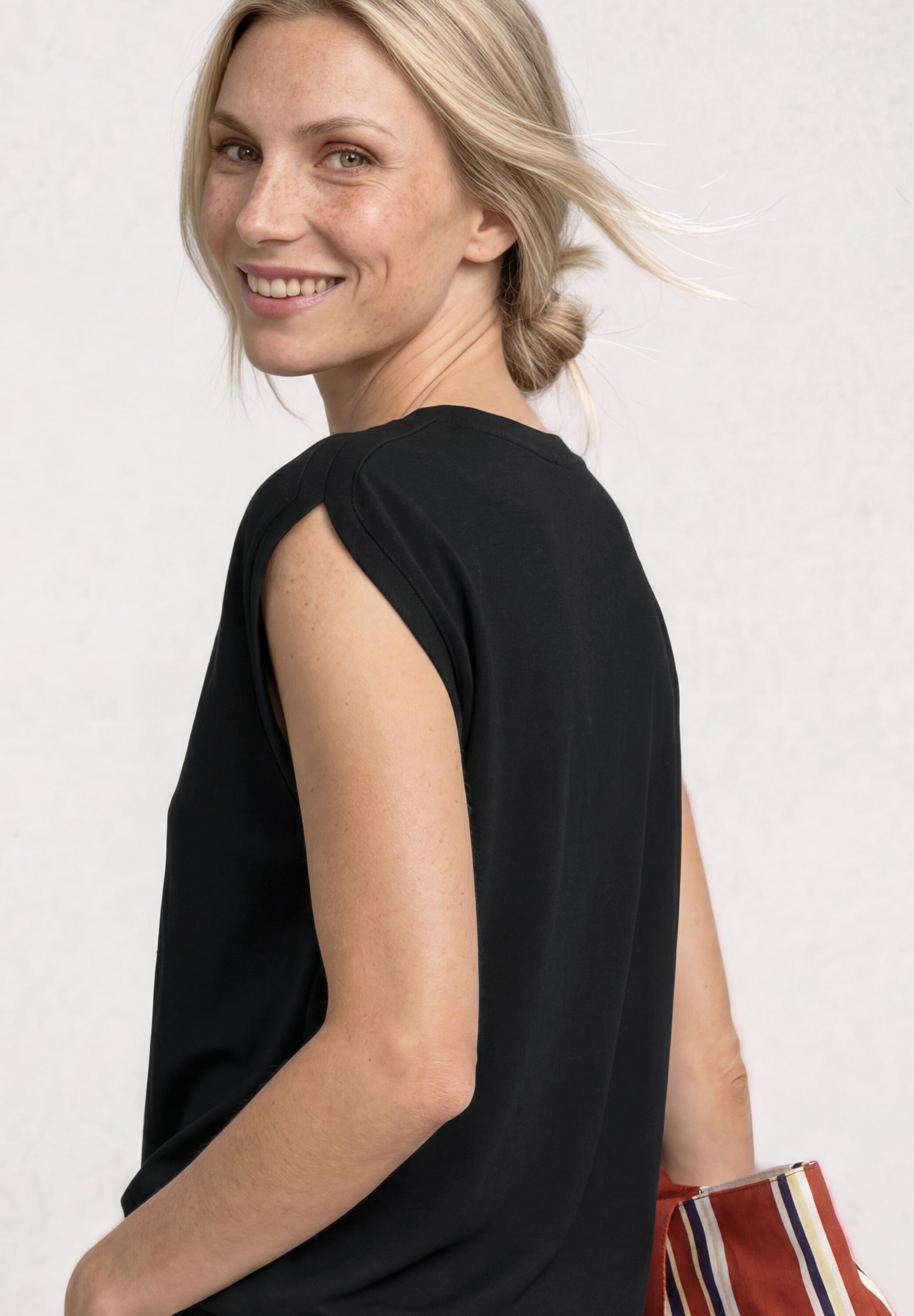 STREET ONE Haut de chemise t-shirt d’été avec fronces