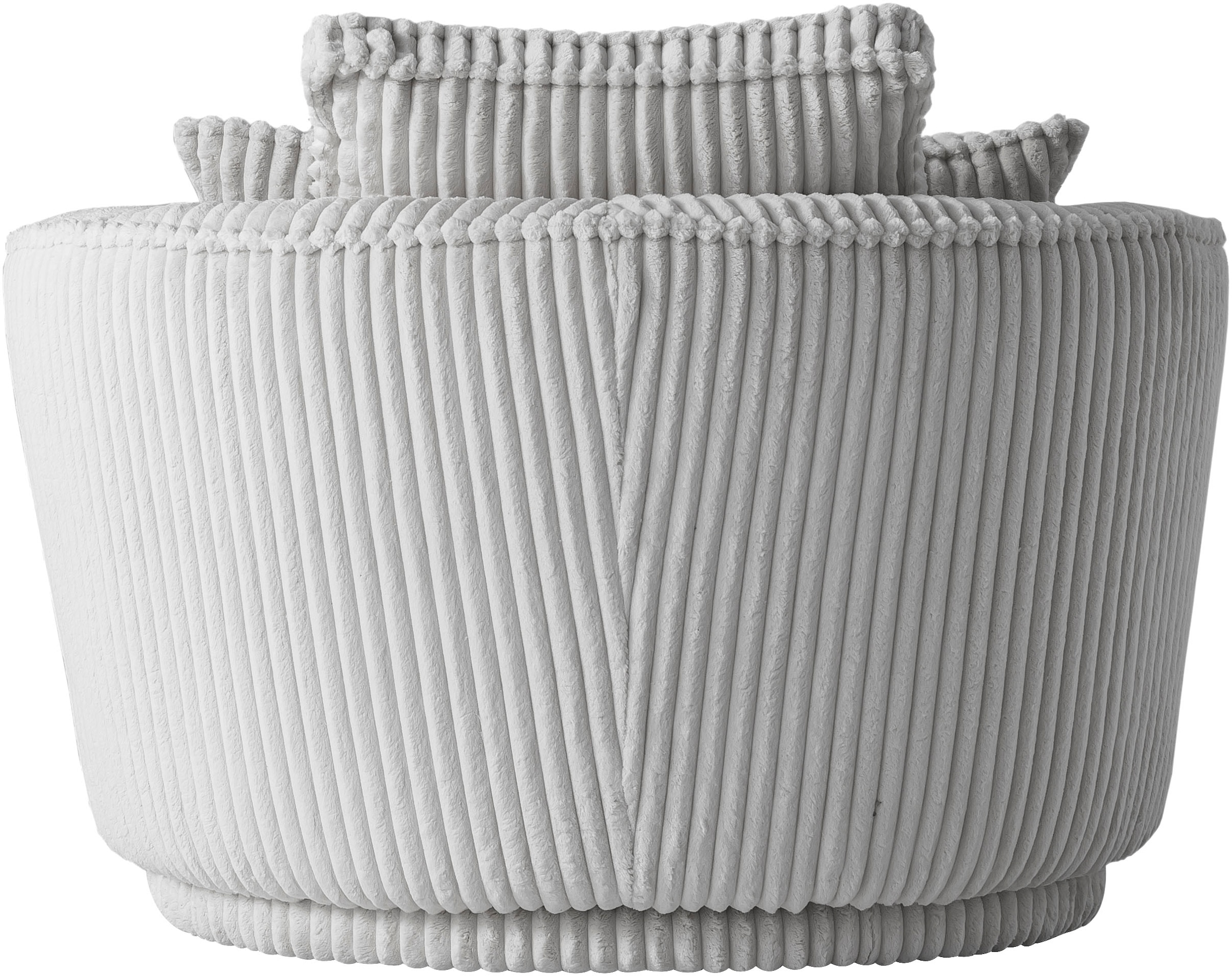 Home affaire Fauteuil pivotant »MAISIE Cord, Love Seat XXL, Lese-Sessel BIG-« fauteuil en MEGA CORD et velours tissé, pivotant à 360 degrés