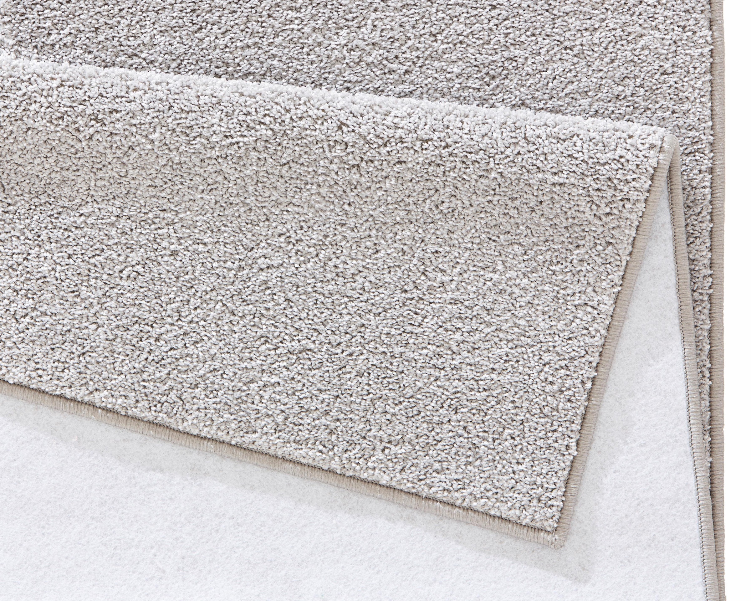 HANSE Home Bordure de lit »Pure 100« Höhe 13 mm 3 cuis tlg. Kurzflor, Unifarben, Teppich, Bettläufer, Bettvorleger, Teppichläufer