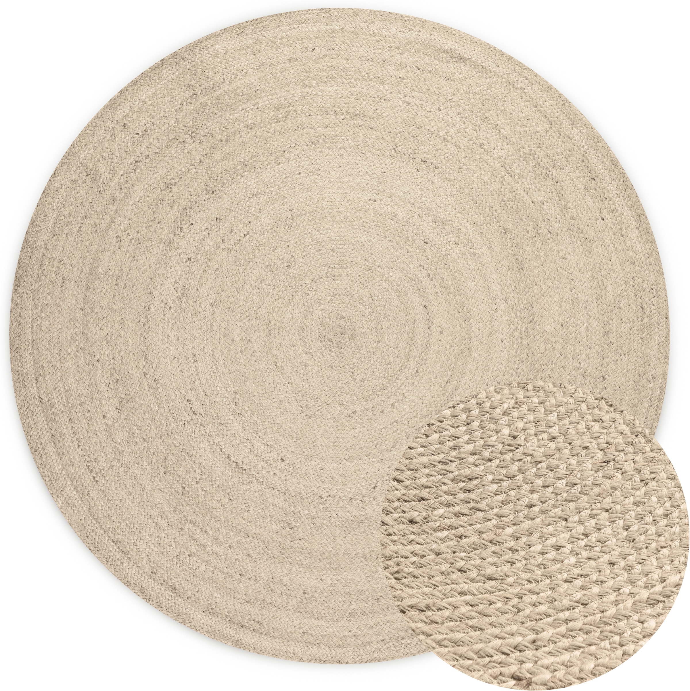 HANSE Home Tapis »Rangpur Juteteppich, in rund und oval« ovale 10 mm Höhe tissé à la main, 100% jute, naturel, salon, hall, bohème, scandinave