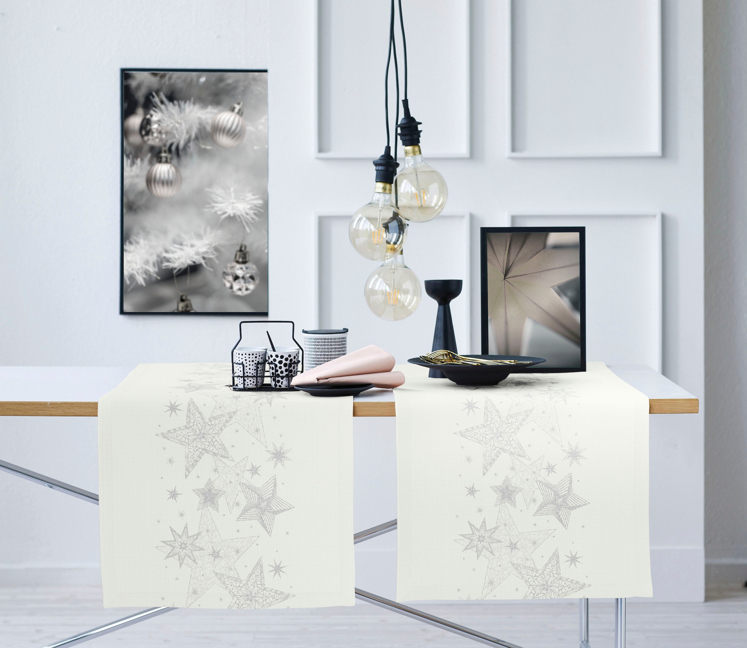 APELT Chemin de table »6303 CHRISTMAS GLAM, Weihnachtsdeko, Weihnachten« Tissu jacquard Lurex