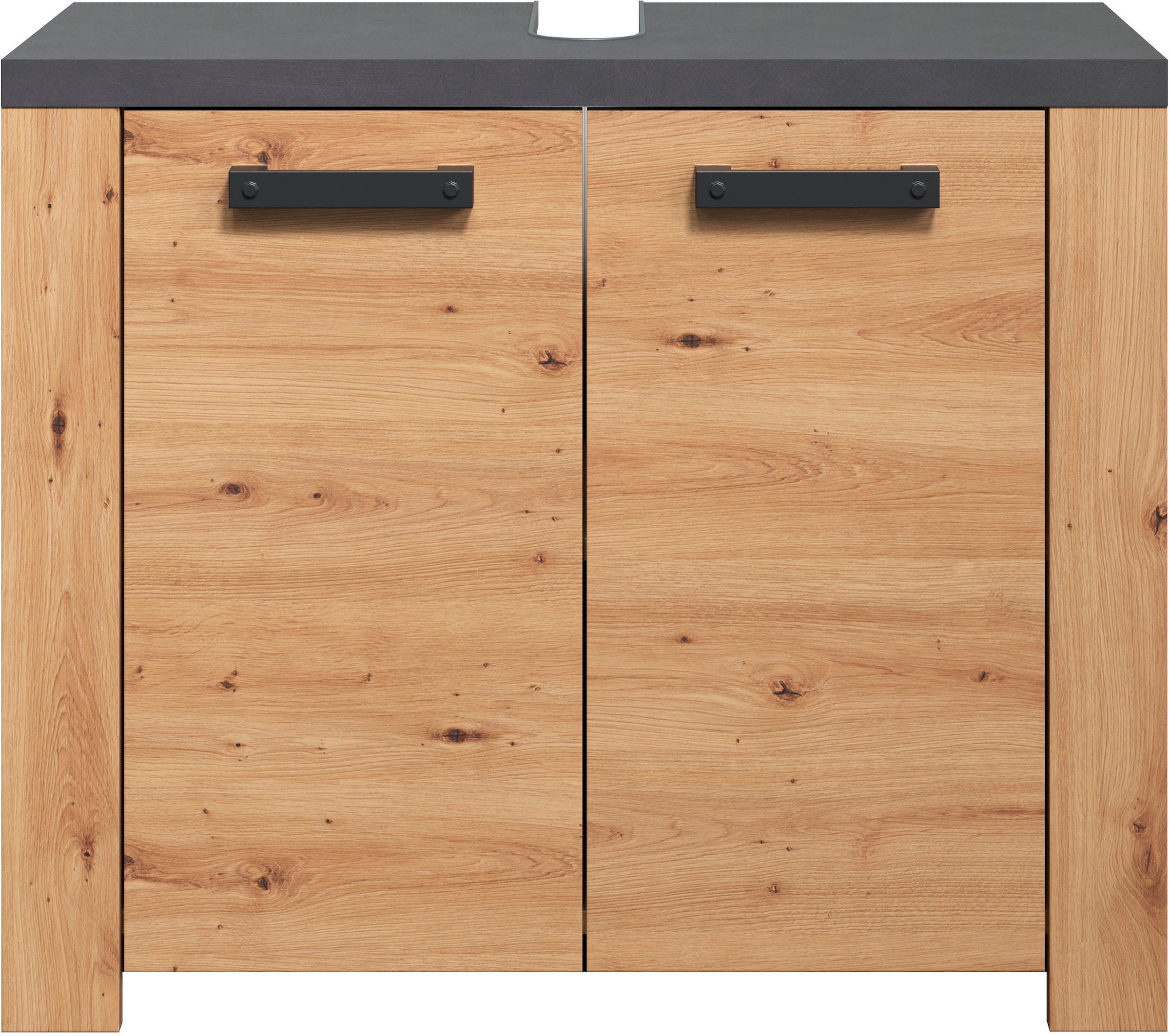 welltime Waschbeckenunterschrank »Ambres« Waschbeckenunterschrank mit 2 Türen - (B/T/H) 79/35/67 cm