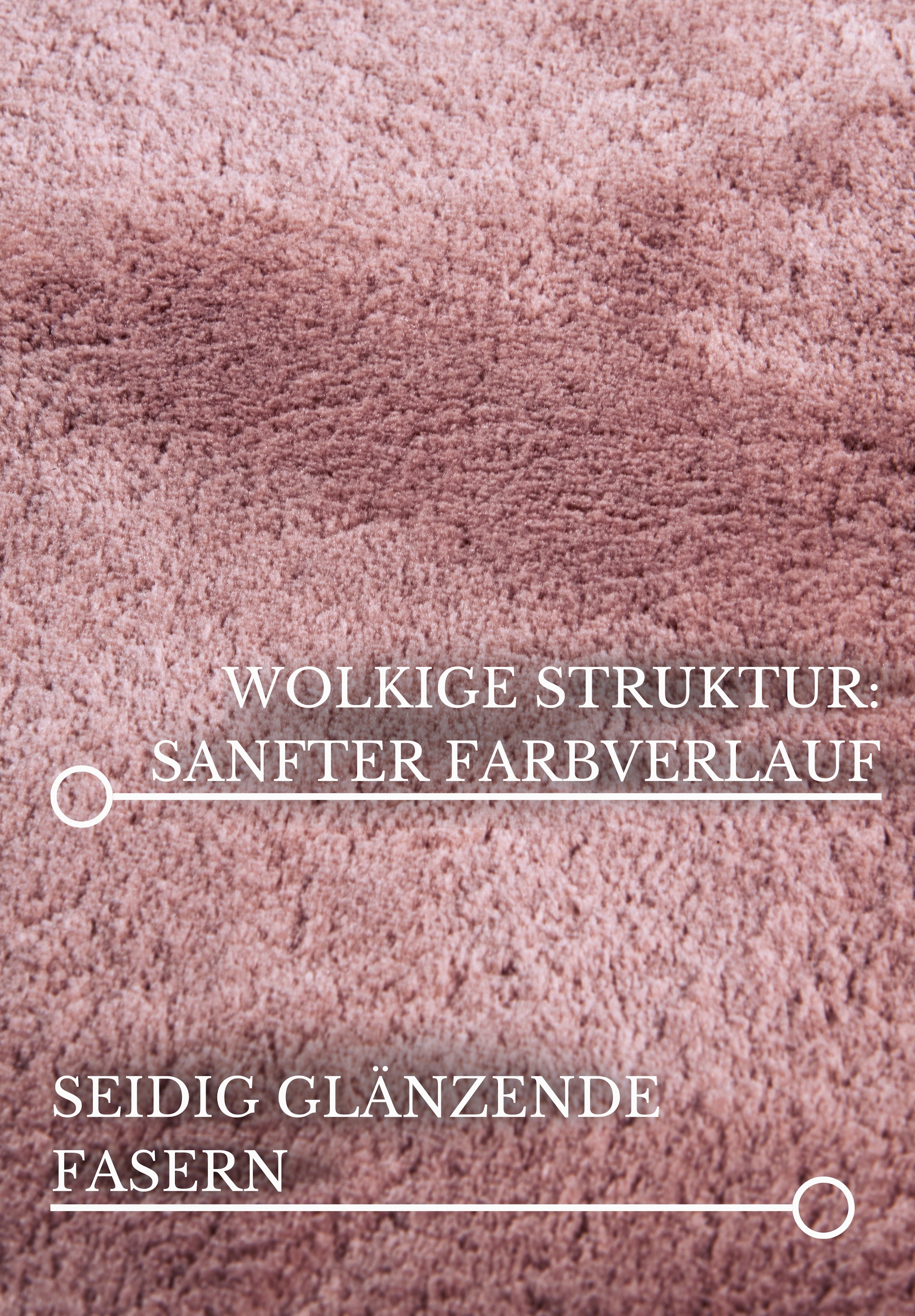 Villeroy & Boch Tapis »Leon« Rond 15 mm Höhe Langflor, Shaggy, einfarbig, flauschig, weich, glänzend, modern, uni