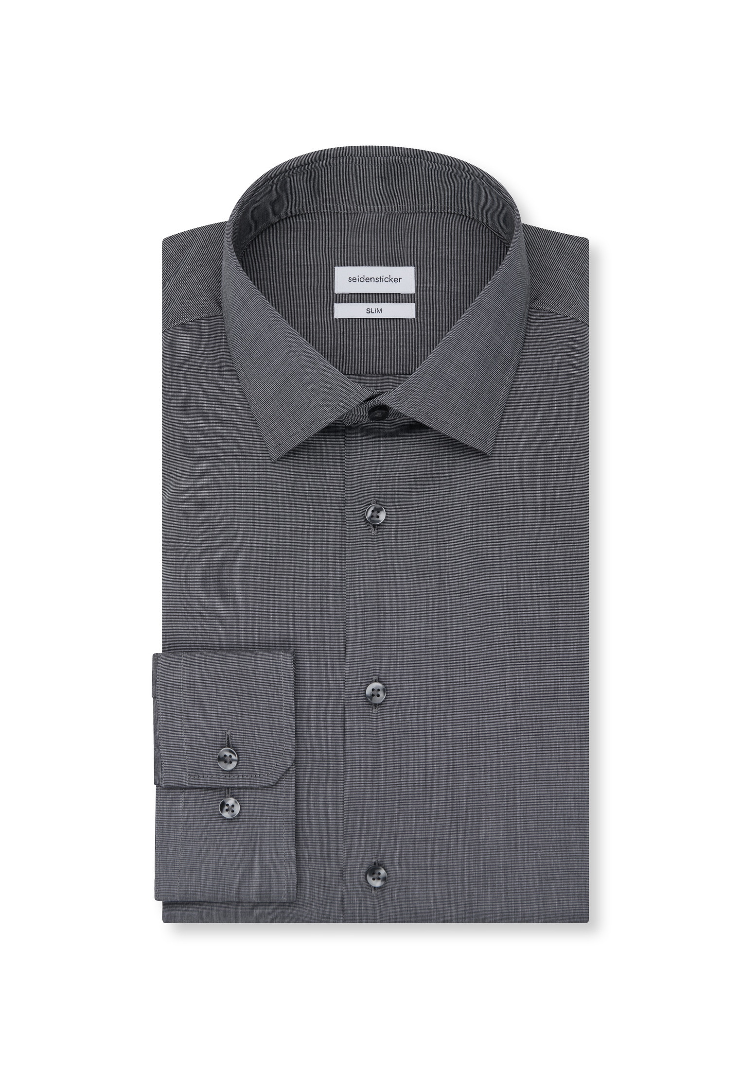 seidensticker Businesshemd »Schwarze Rose«, Slim 1/1 Extra lang Kentkragen Uni
