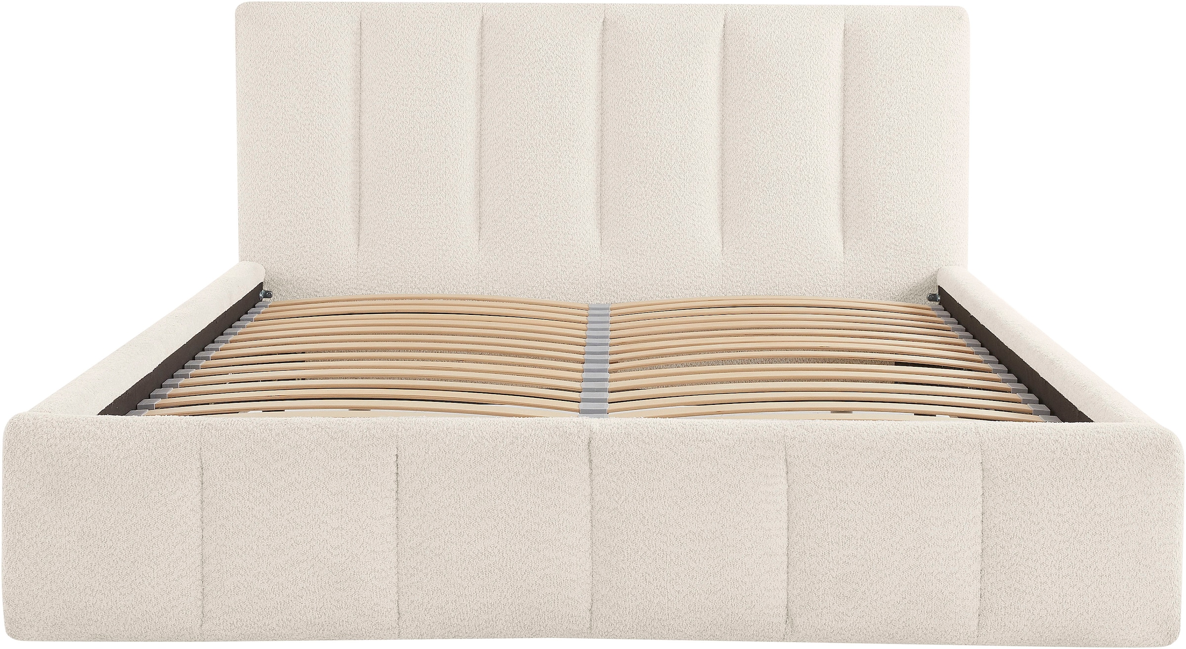 homsy by Ana Johnson Polsterbett »Somny wahlweise mit Bettkasten, erhältlich in verschiedenen Breiten« luxurious gepolstertes Kopfteil und Rahmen, Bezug mit Bouclécharakter