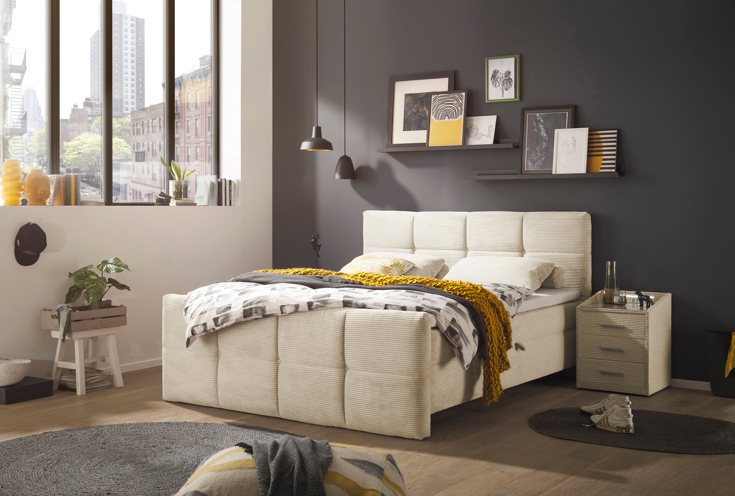 ED EXCITING DESIGN Lit de boxe »Tijuana« incl. deux coffres de lit