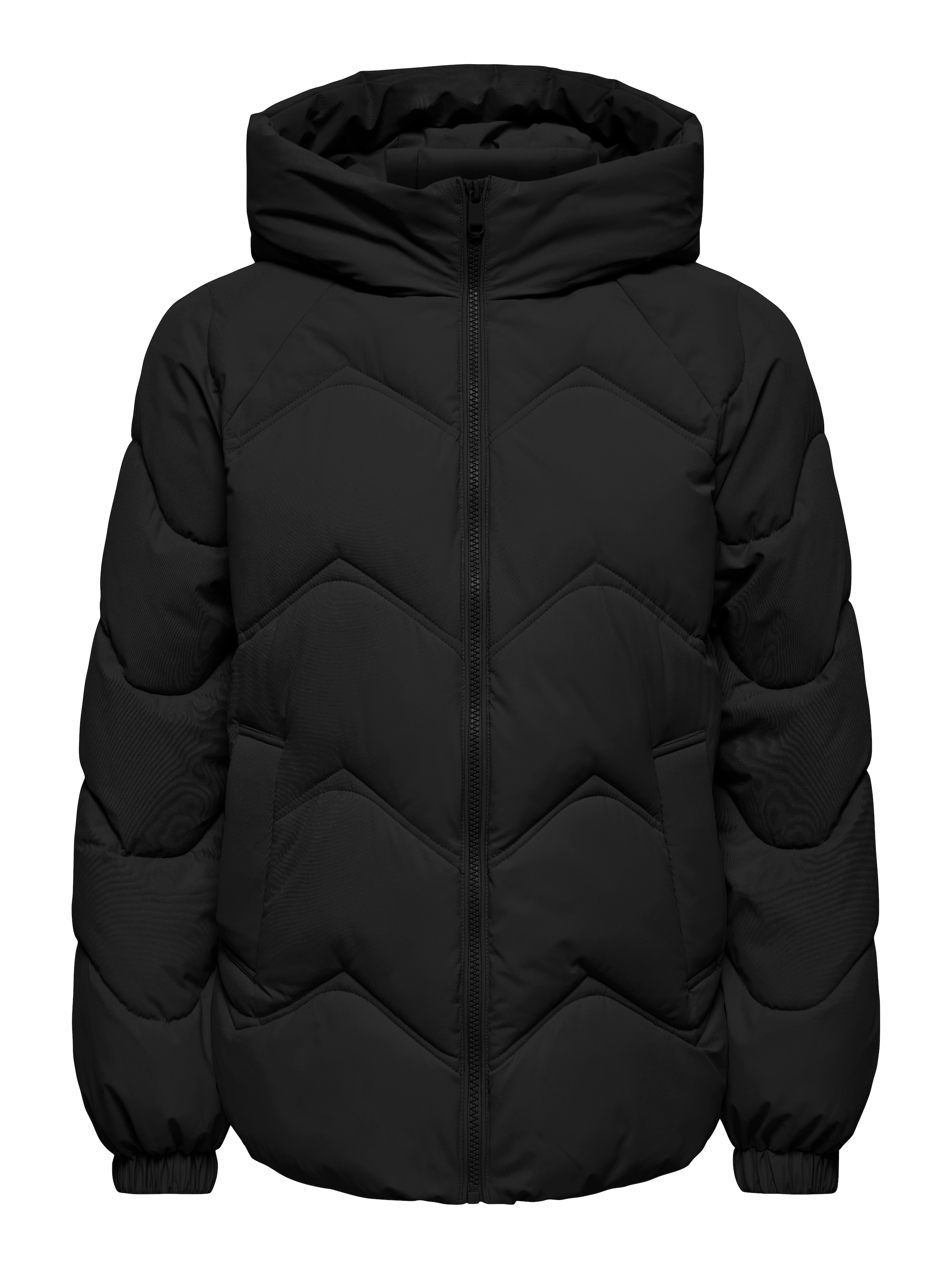 JDY Veste matelassée »JDYPOWER SHORT HOOD PUFFER OTW HAB« avec capuche fibre synthétique