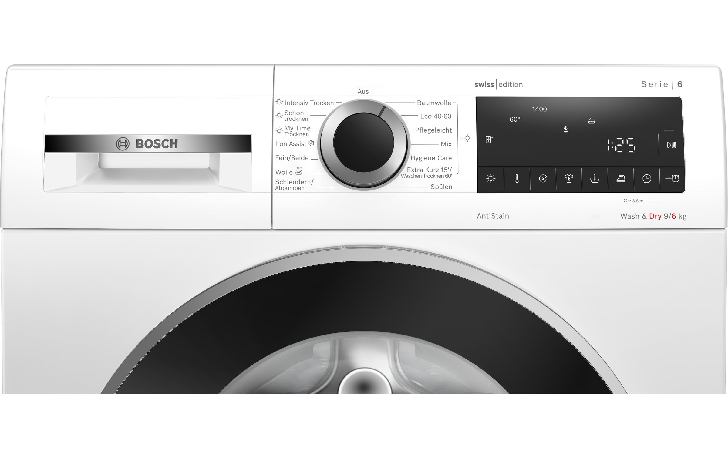 BOSCH Waschtrockner »Serie 6 WNG24402CH 9 kg / 6 kg« 9 kg /6 kg 70 dB(A)