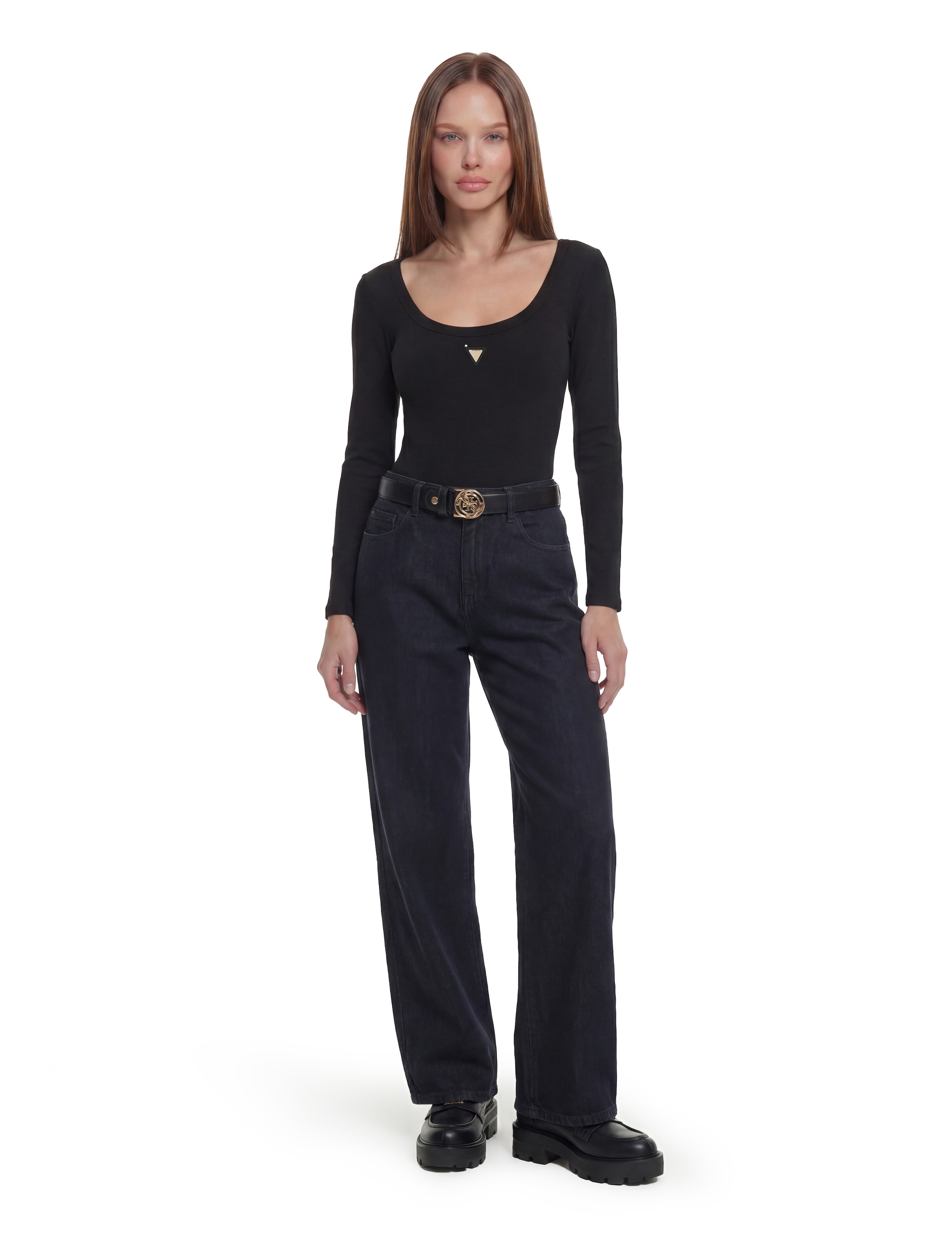 Guess Body à manches longues »COLETTE LS BODYSUIT« in Stretch-Qualität, Druckknöpfe