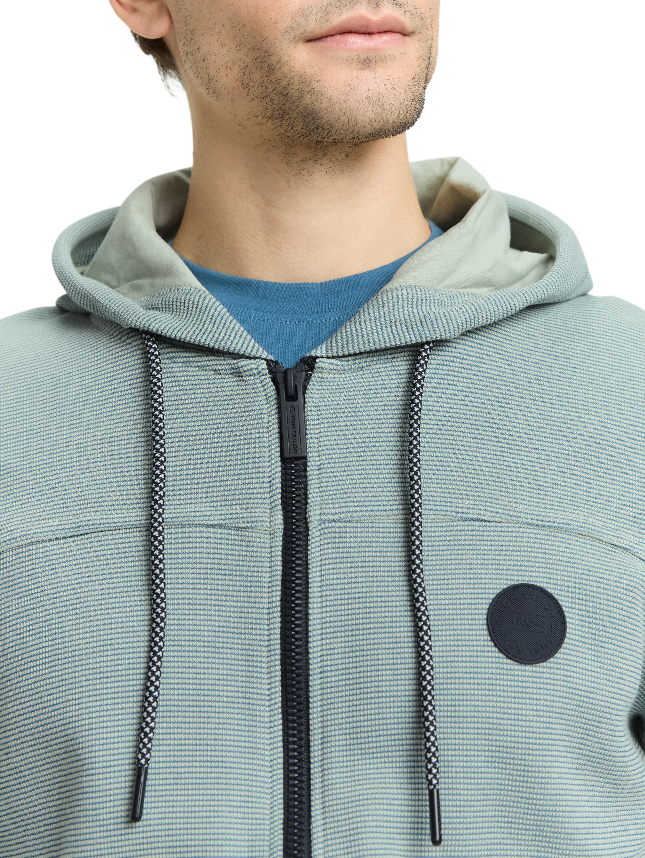 TOM TAILOR Veste sweat mit Kapuze