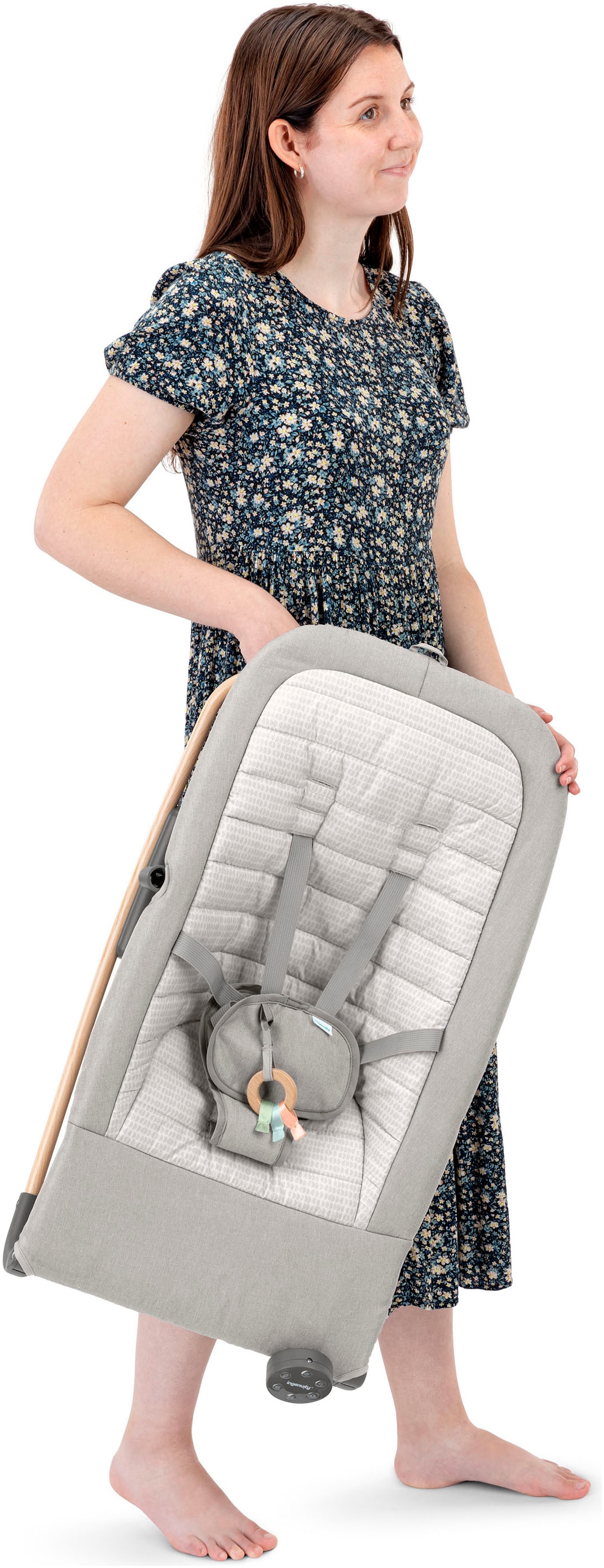 ingenuity Transat pour bébé »Keep InMotion Automatic Rocking Seat - Soulful Skies« mit Sound-Effekt