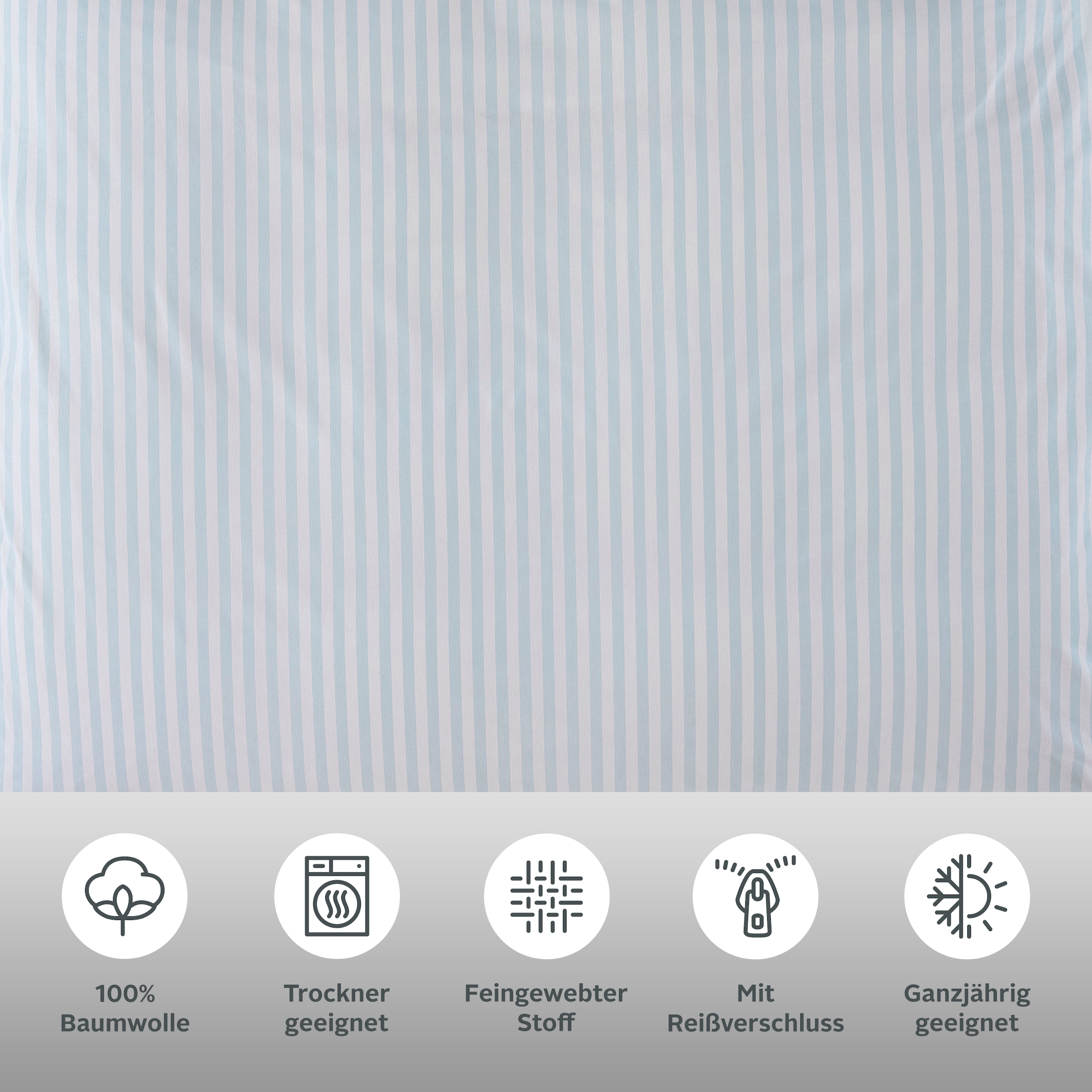 LeGer Home by Lena Gercke Linge de lit »Linnea« 2 cuis aus 100% Baumwolle , Streifendesign