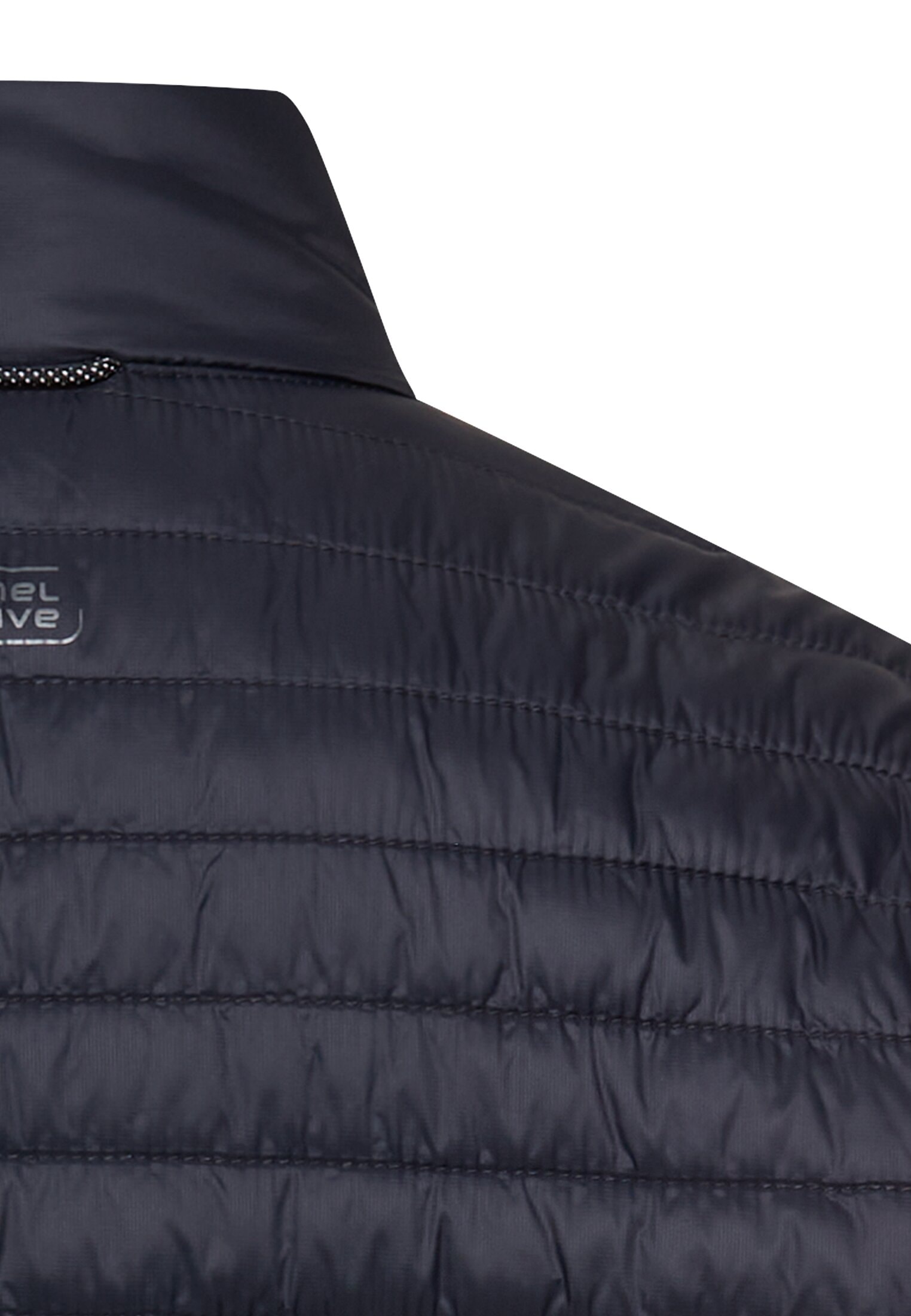 camel active Steppjacke ohne Kapuze mit Stehkragen und Reissverschlusstaschen