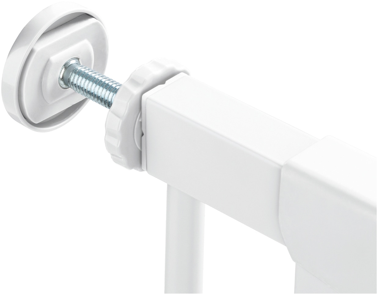 Hauck Türschutzgitter »Clear Step Autoclose 2, White« auch als Treppenschutzgitter verwendbar; 75-80, flacher Durchgang