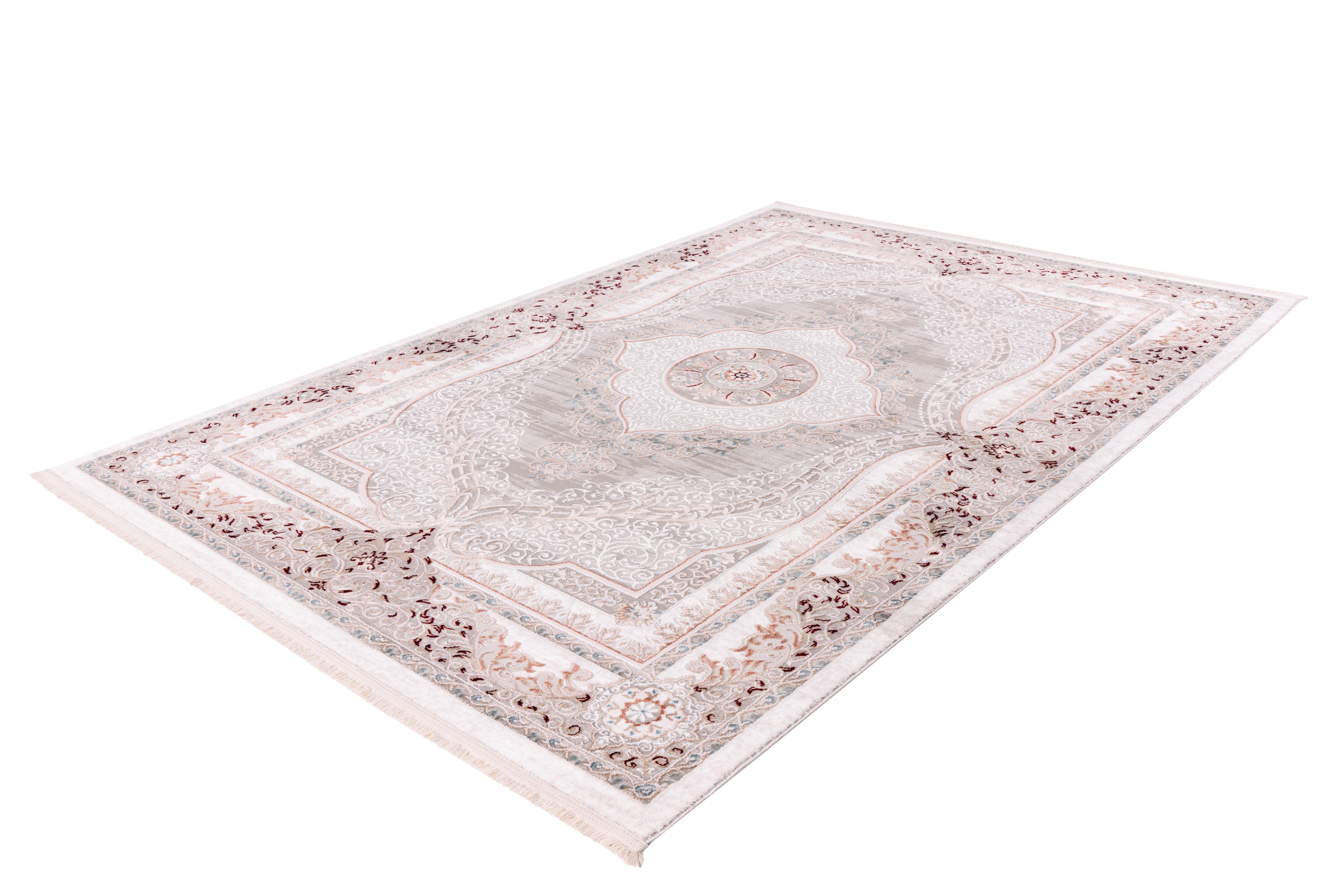 me gusta Tapis »Akropolis 525« Rectangulaire 12 mm Höhe flacher Teppich mit Baumwollrücken, attraktiver Vintage-Look